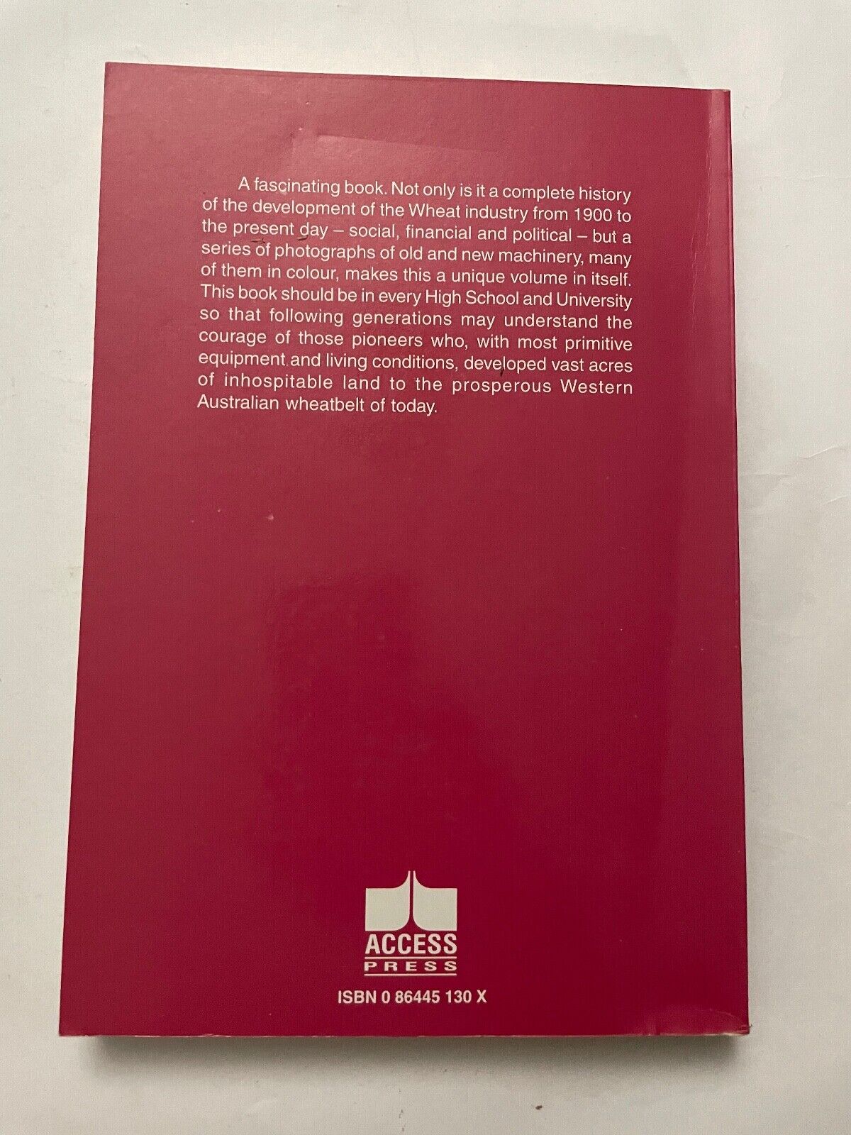 WINDOWS ON THE WHEATBELT by LAURIE ANDERSON SIGNED