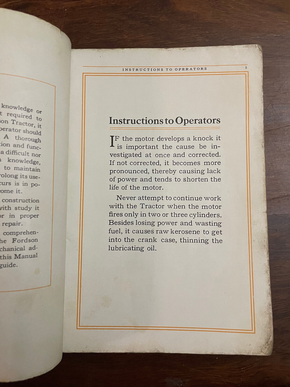 Fordson Tractor Owners Manual 1922 1923 1924 1925 1926 1927 1928 1929 User Guide