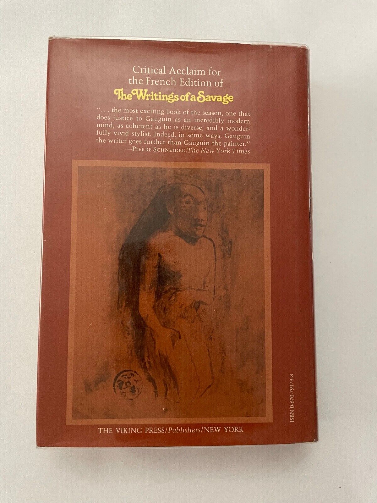 Vintage The Writings Of A Savage by Paul Gauguin (Hardback 1978)