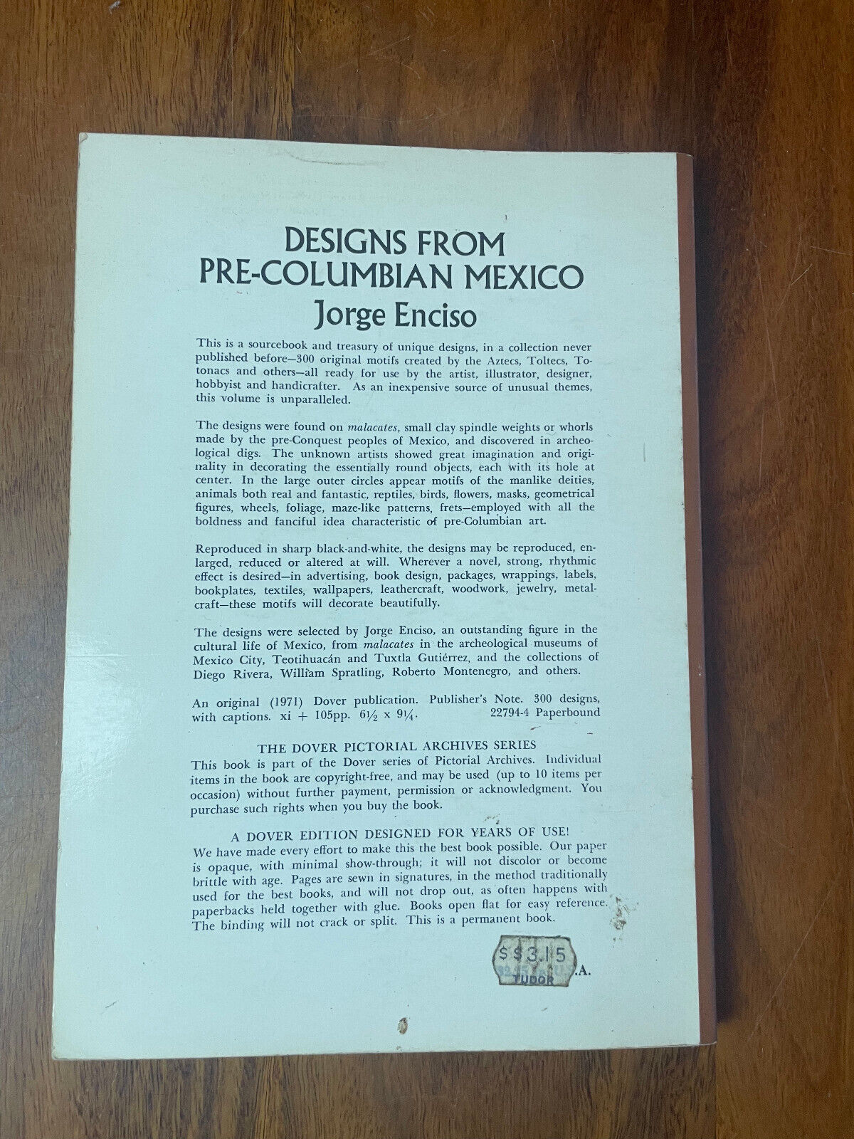 Jorge Enciso Designs from Pre-Columbian Mexico (Paperback)