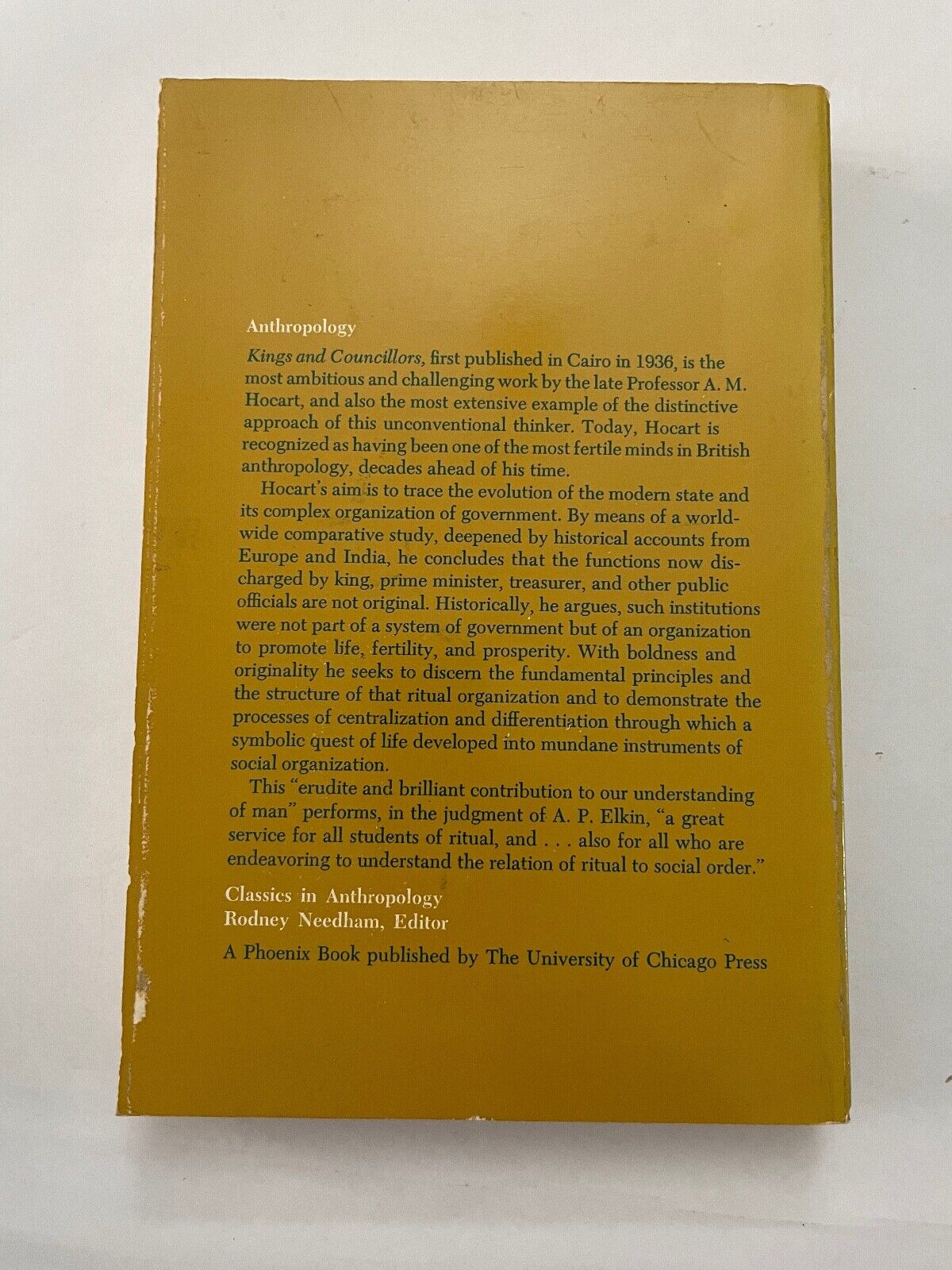 Kings and Councillors: An Essay in the Comparative Anatomy of Human Society