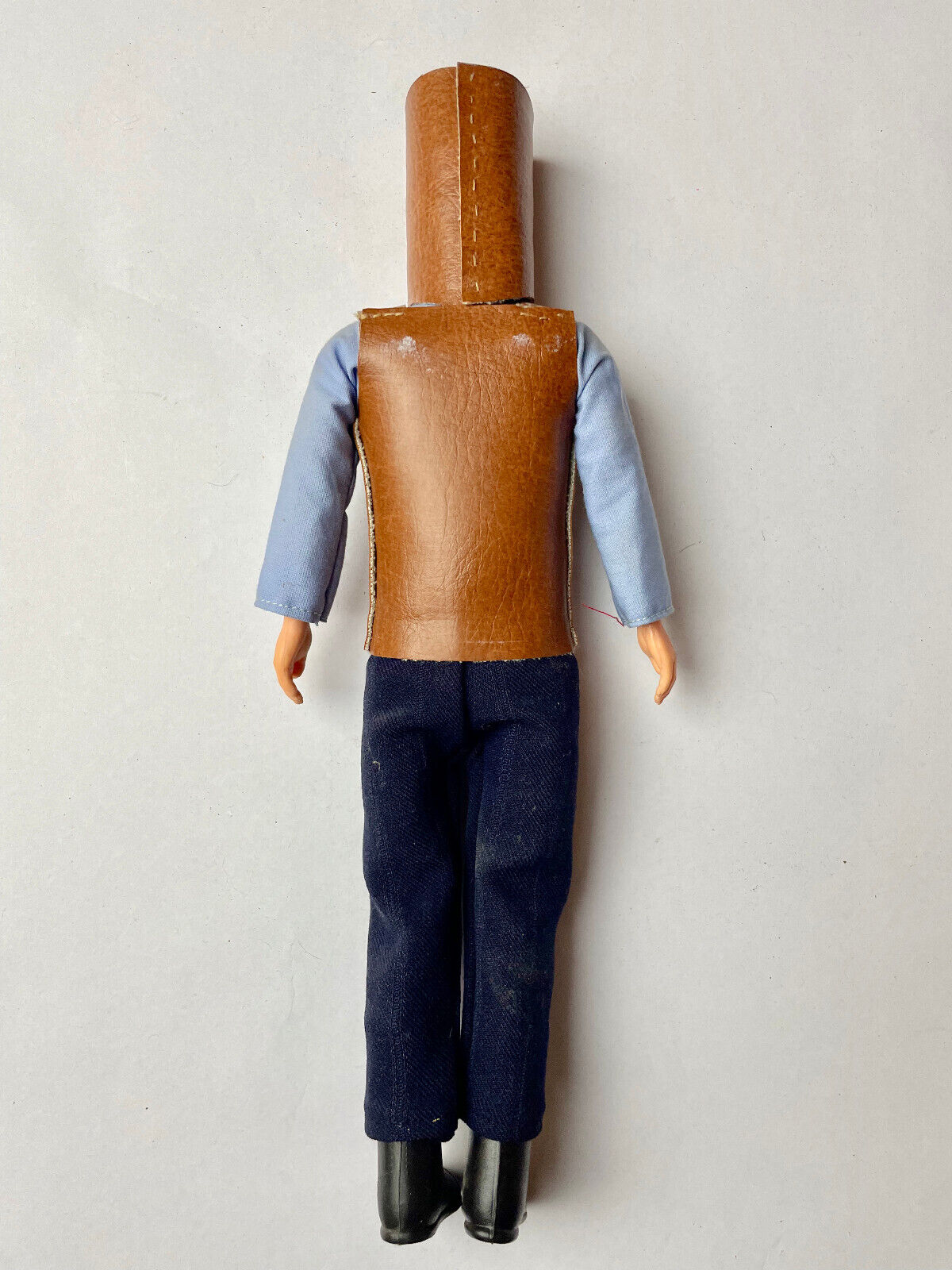Rare Ned Kelly Doll 30cm tall, blue eyes and red hair