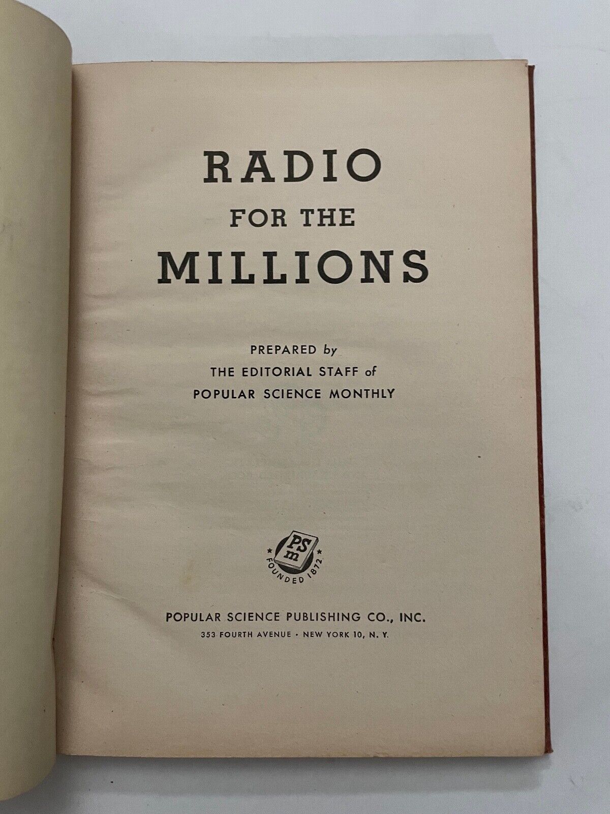 Radio for the Millions Popular Science Monthly