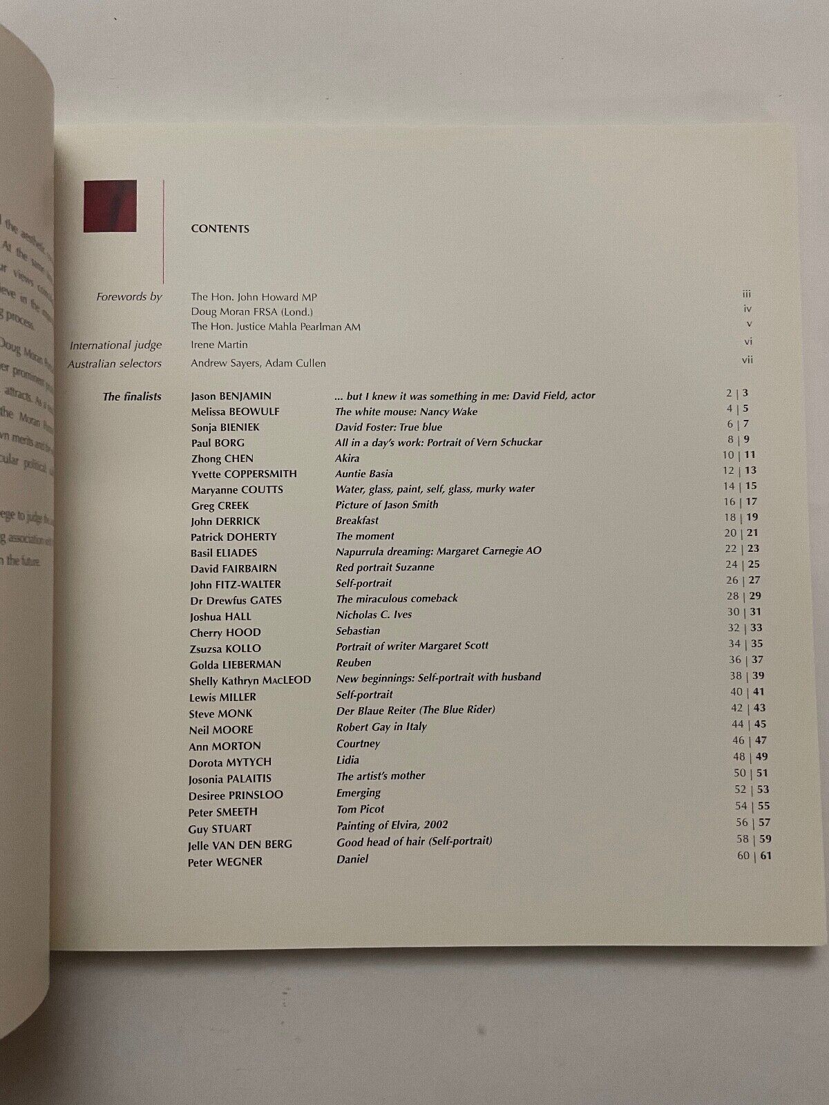 The Doug Moran Portrait Prize 2002