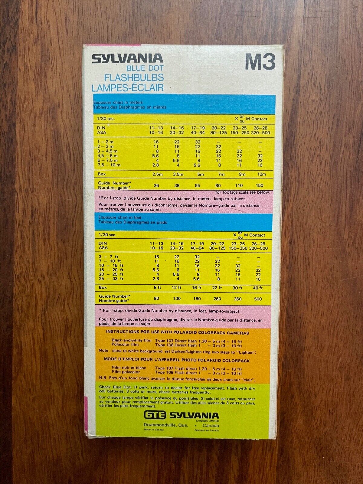 Sylvania Blue Dot Flash Bulbs M3