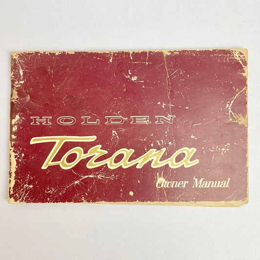 Genuine Holden LC Torana Owner's Manual GM scarce
