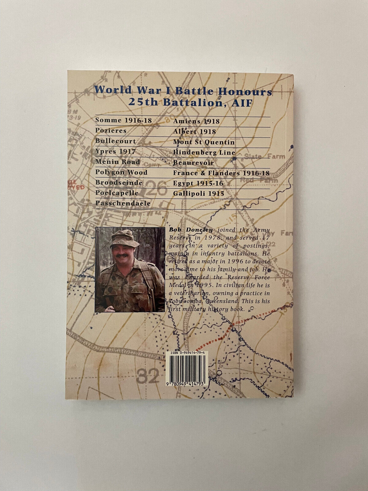 Black over Blue – The 25th Battalion at War 1914 – 1919 (1st Edition)