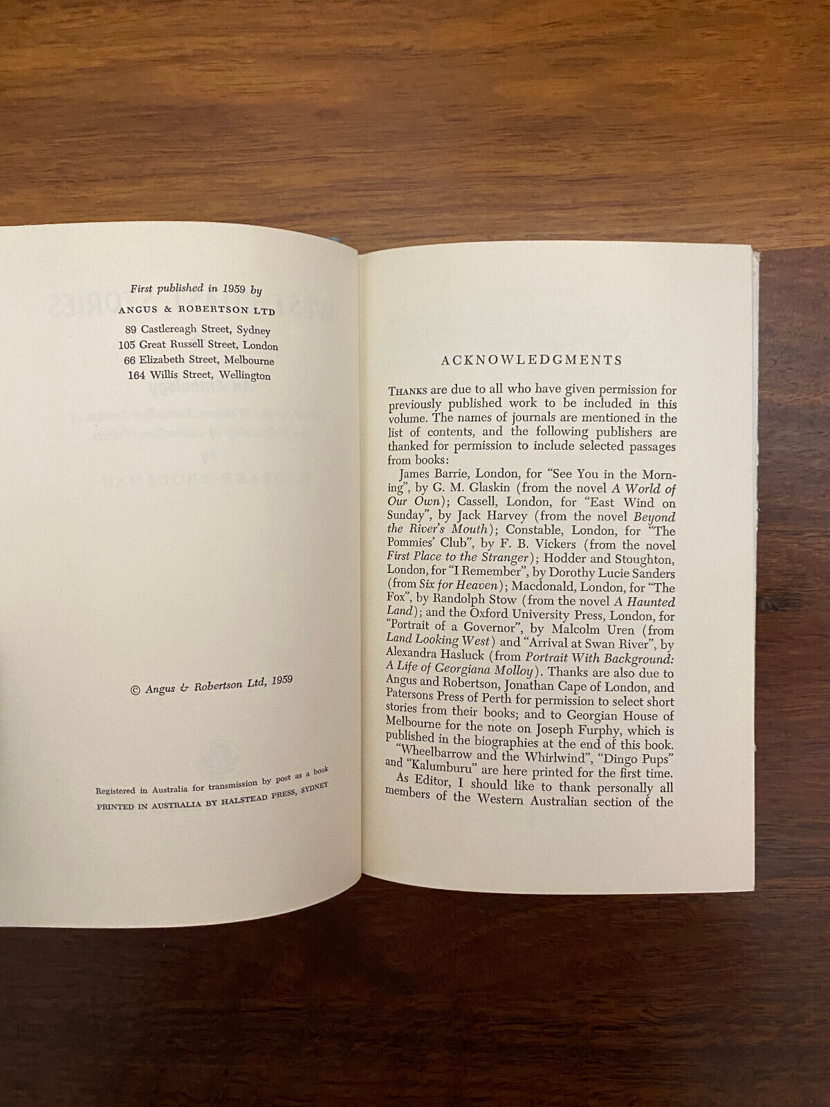 West Coast Stories by Henrietta Drake-Brockman scarce