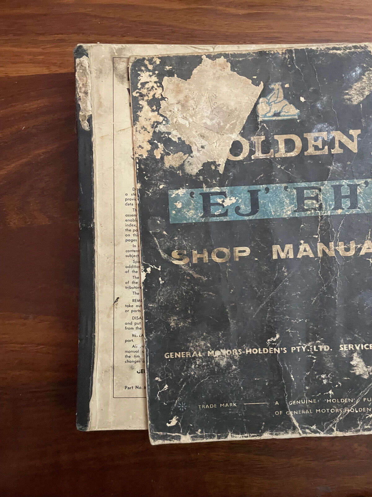 Genuine Holden EJ EH Shop Manual General Motors GMH