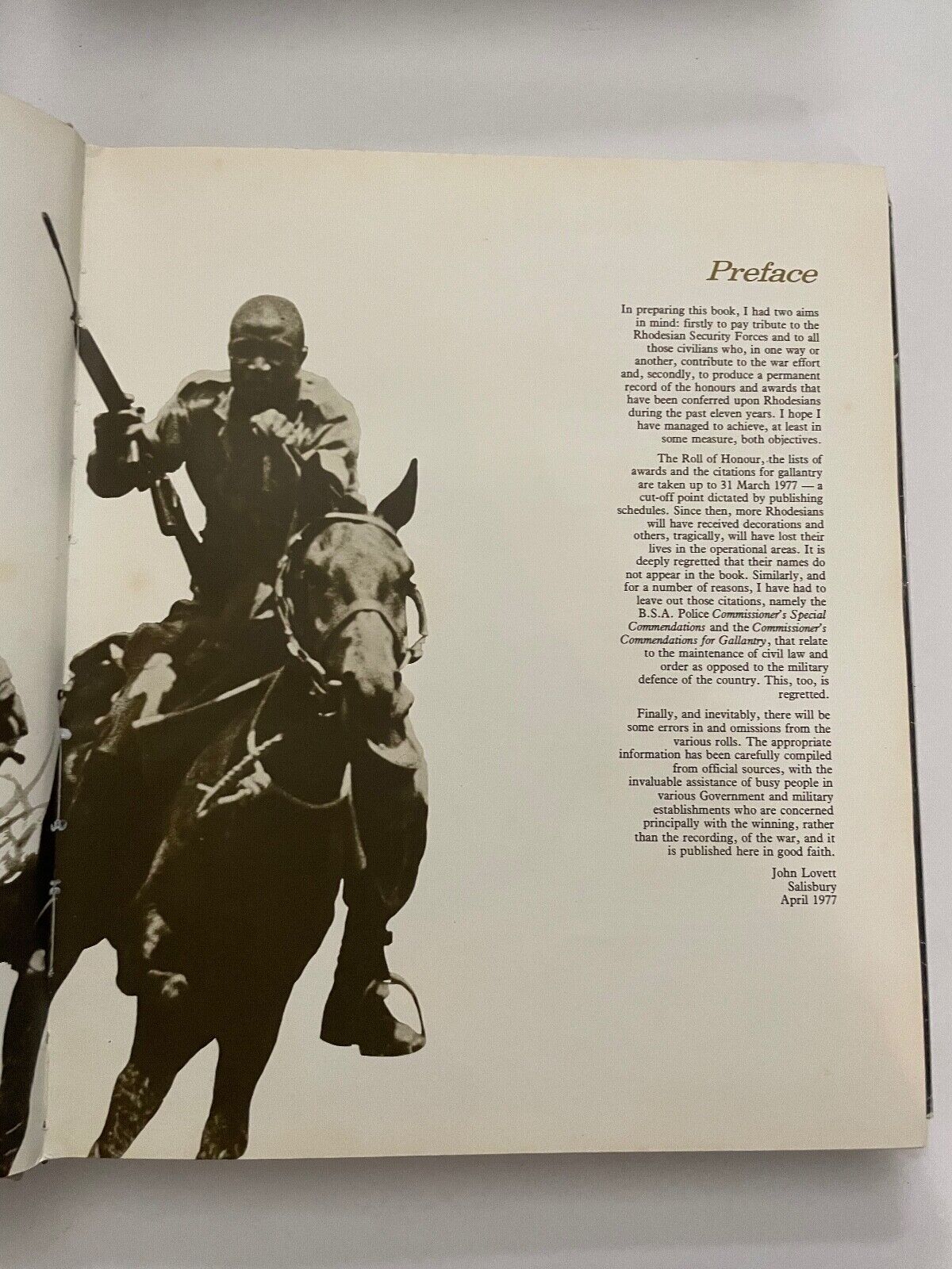 Contact: A tribute to those who serve Rhodesia by Lovett, John