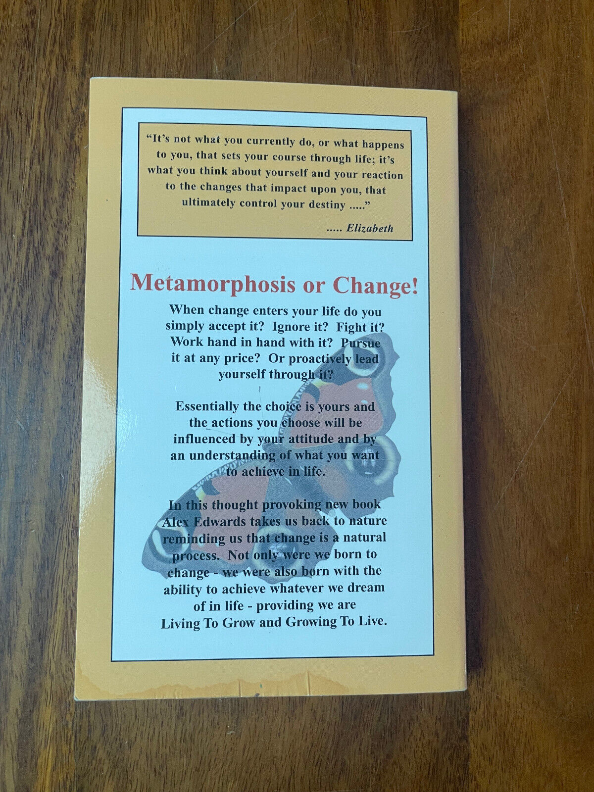 Living to Grow Growing to Live: The leadership of self is the expression of per