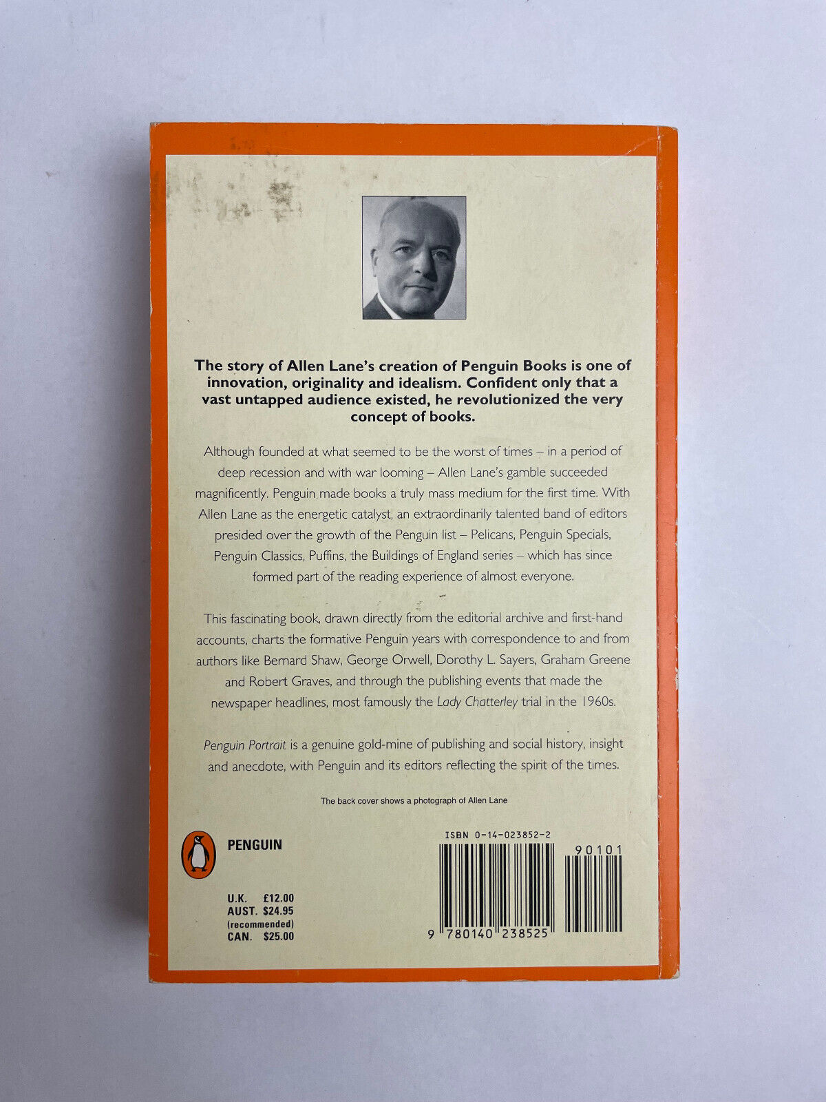 Penguin Portrait: Allen Lane and the Penguin Editors, 1935-70 By