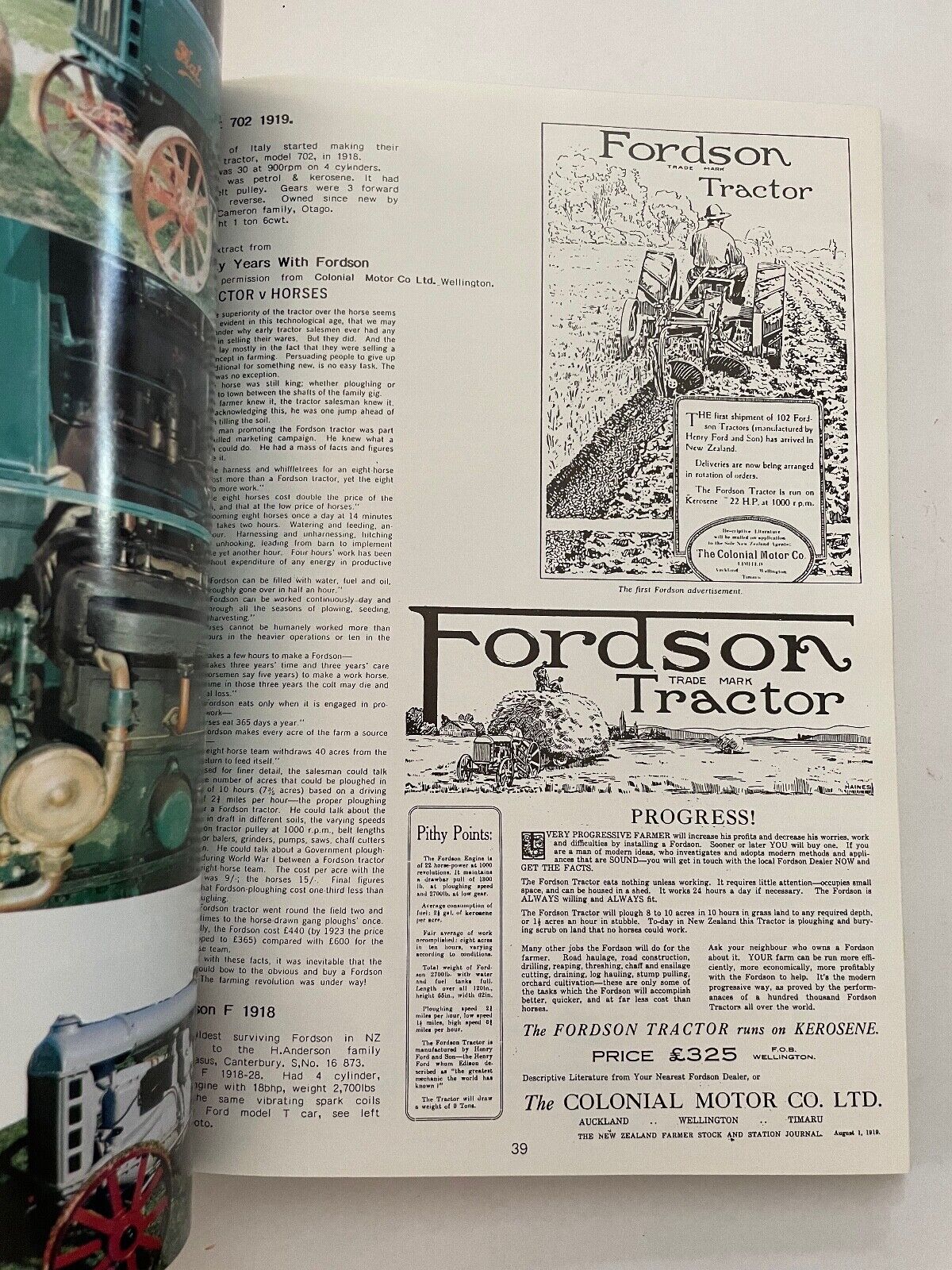 Farm Tractors in New Zealand by Richard H Robinson