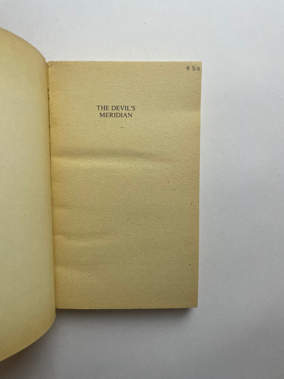 The Devil's Meridian. Kevin Killey & Gary Lester. Lester Townsend. Sydney 1980