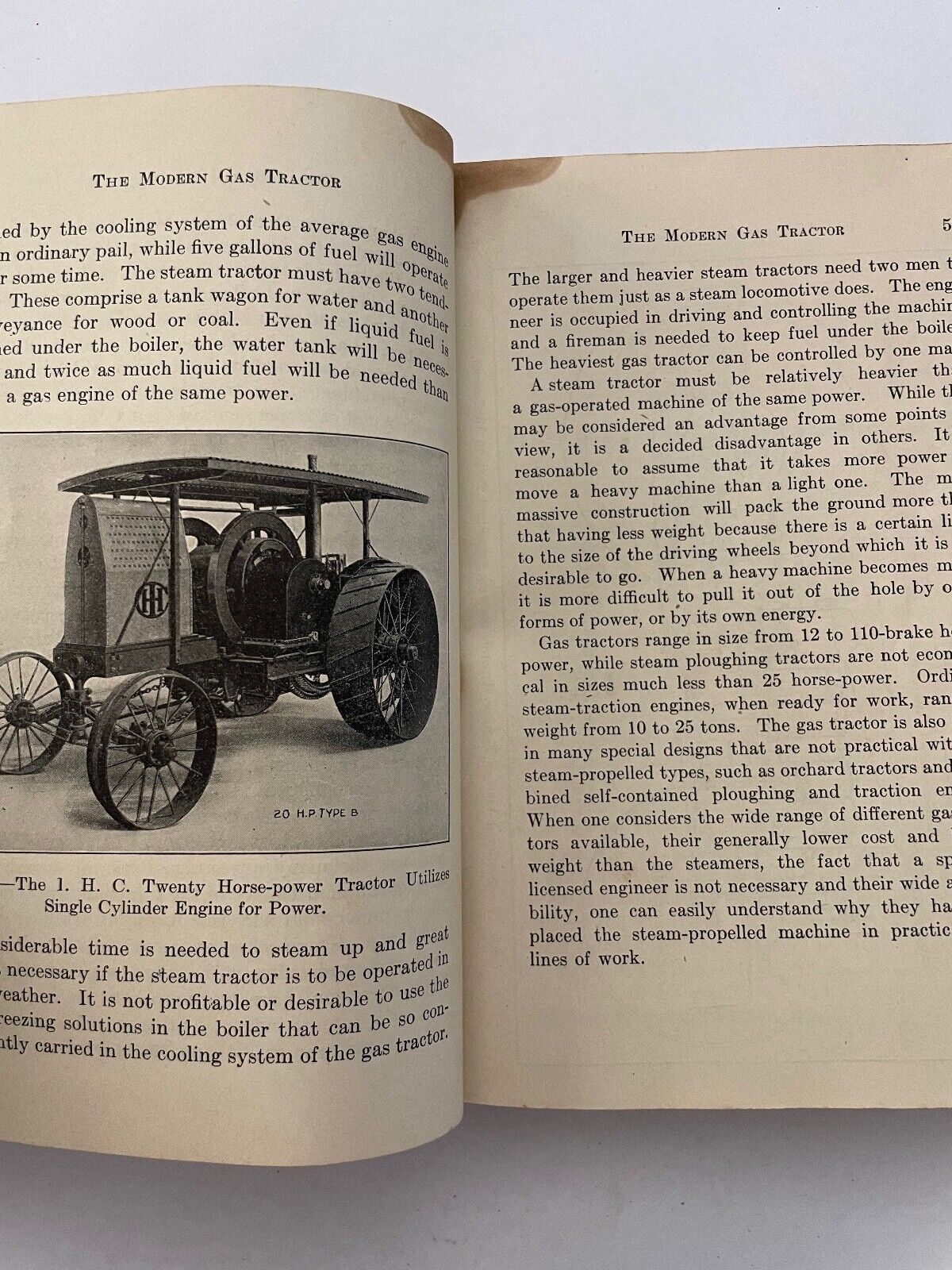 The Modern Gas Tractor by Victor W Page (scarce)