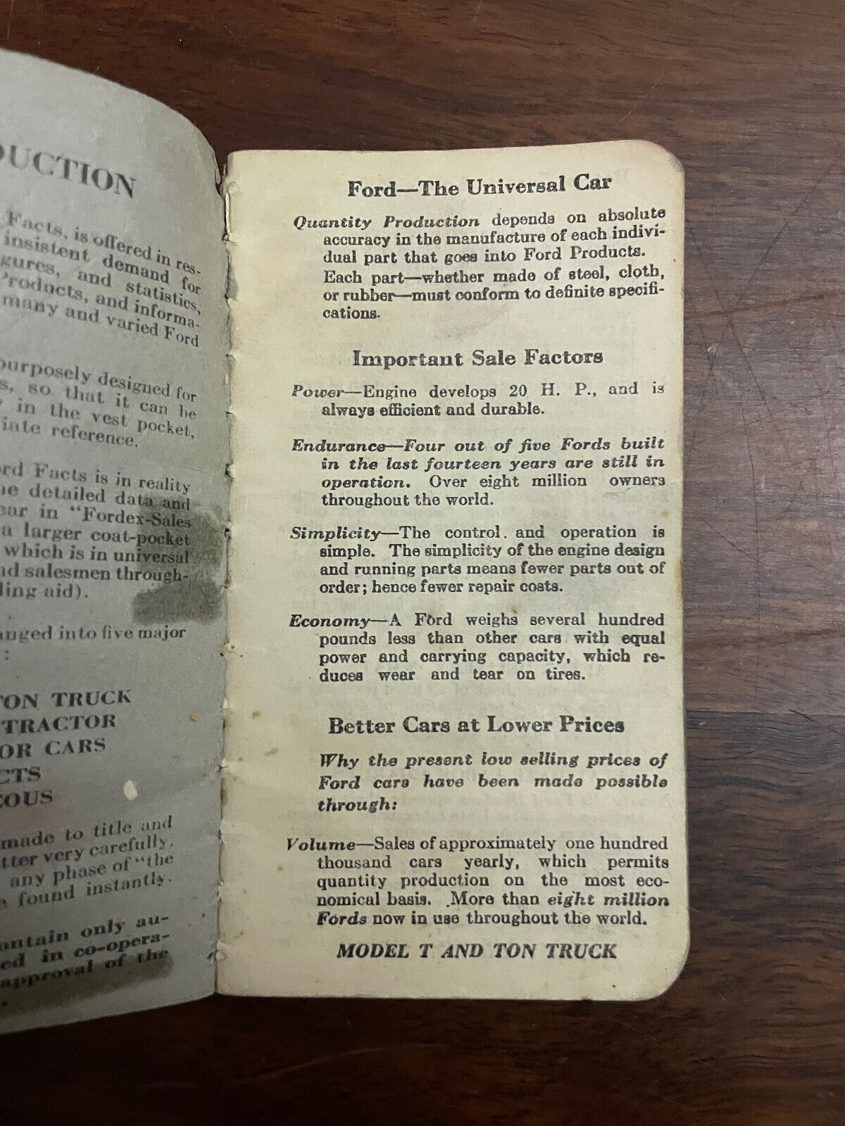 Original Fordex Ford Facts by Ford Motor Company