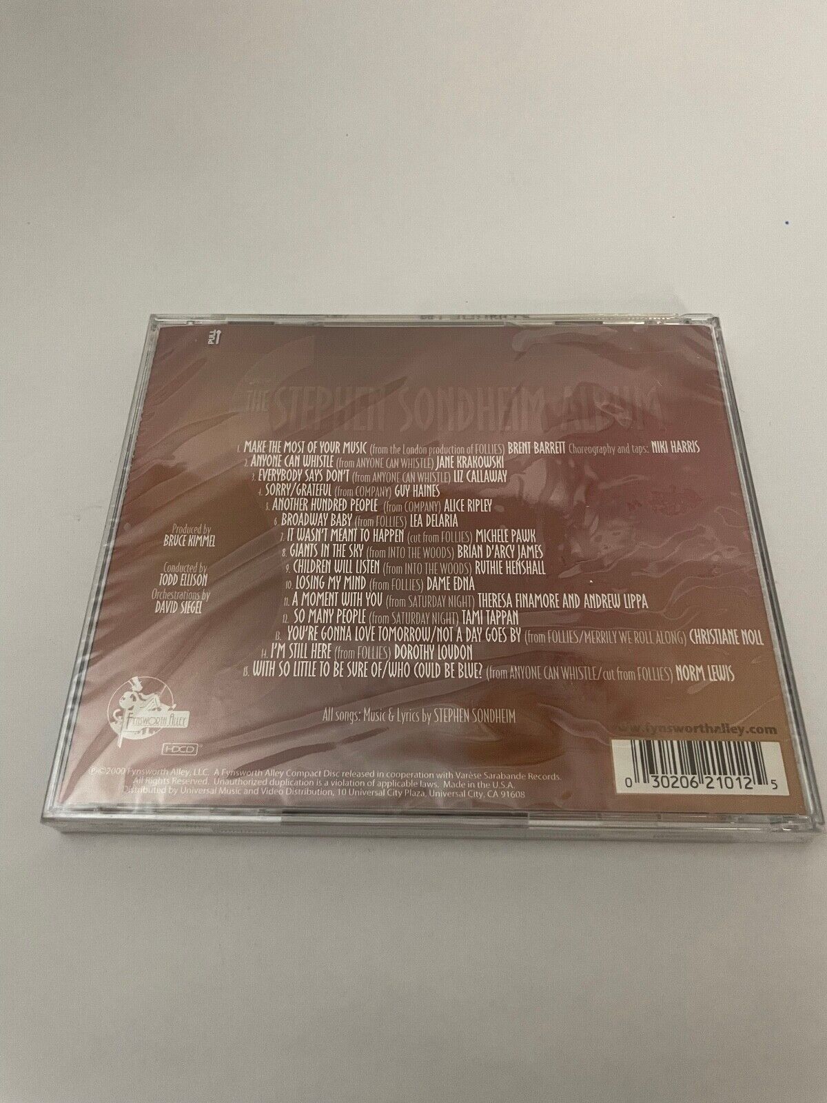 Sondheim: The Stephen Sondheim Album by Various Artists (CD, 2001) NEW SEALED