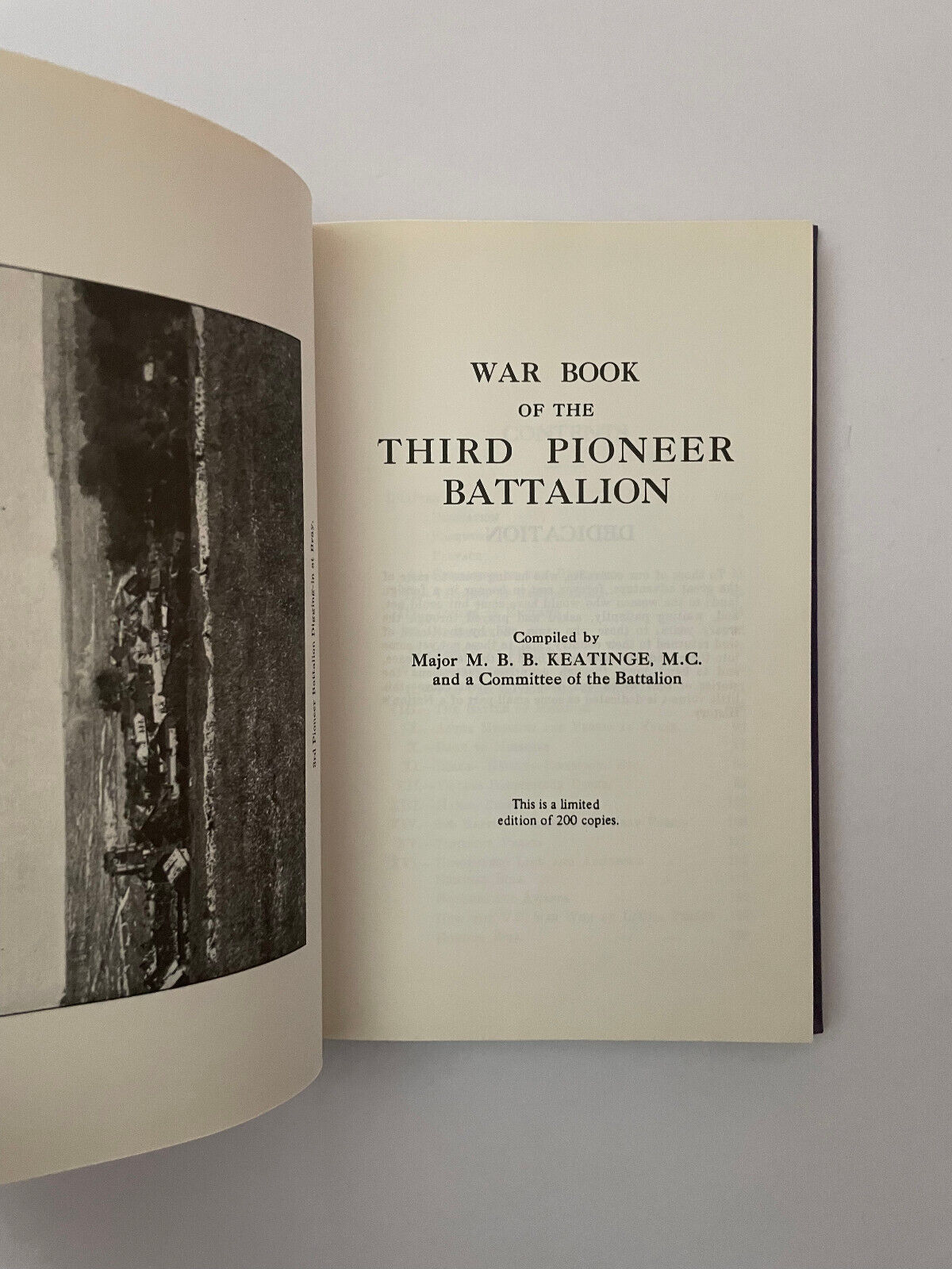 War Book of the Third Pioneer Battalion (2nd Edition)