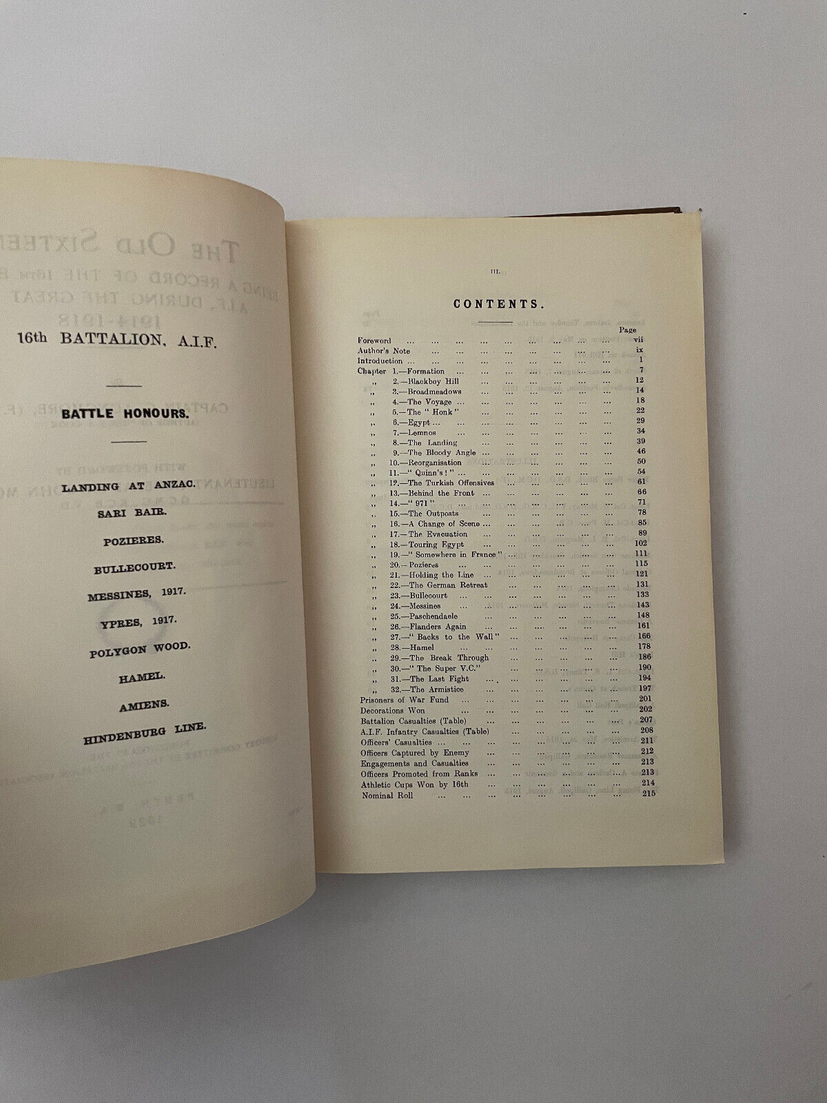 The Old Sixteenth. Being a record of the 16th Battalion A.I.F. during the Great