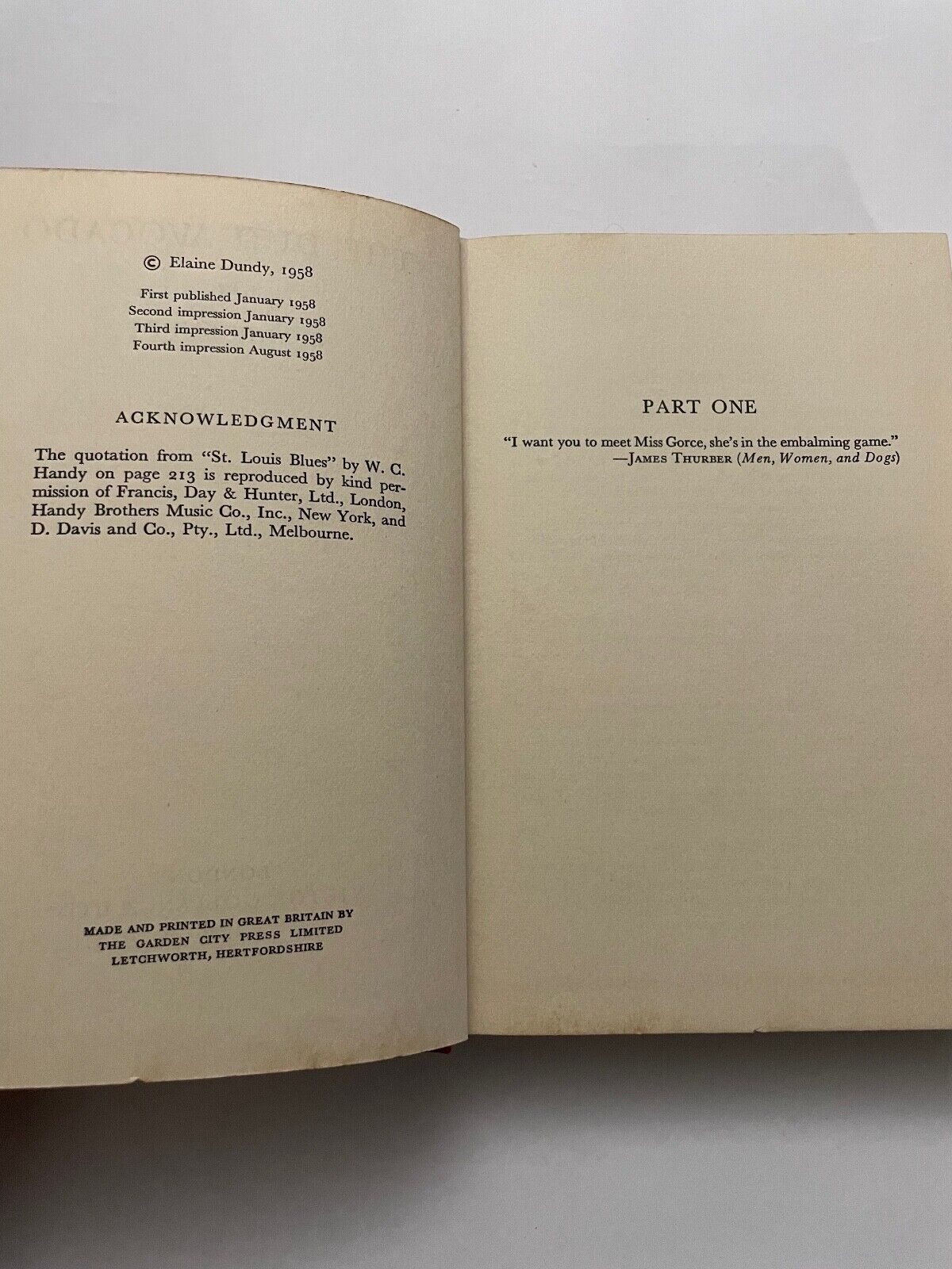 The Dud Avocado Run by Elaine Dundy (Hardcover, 1958)
