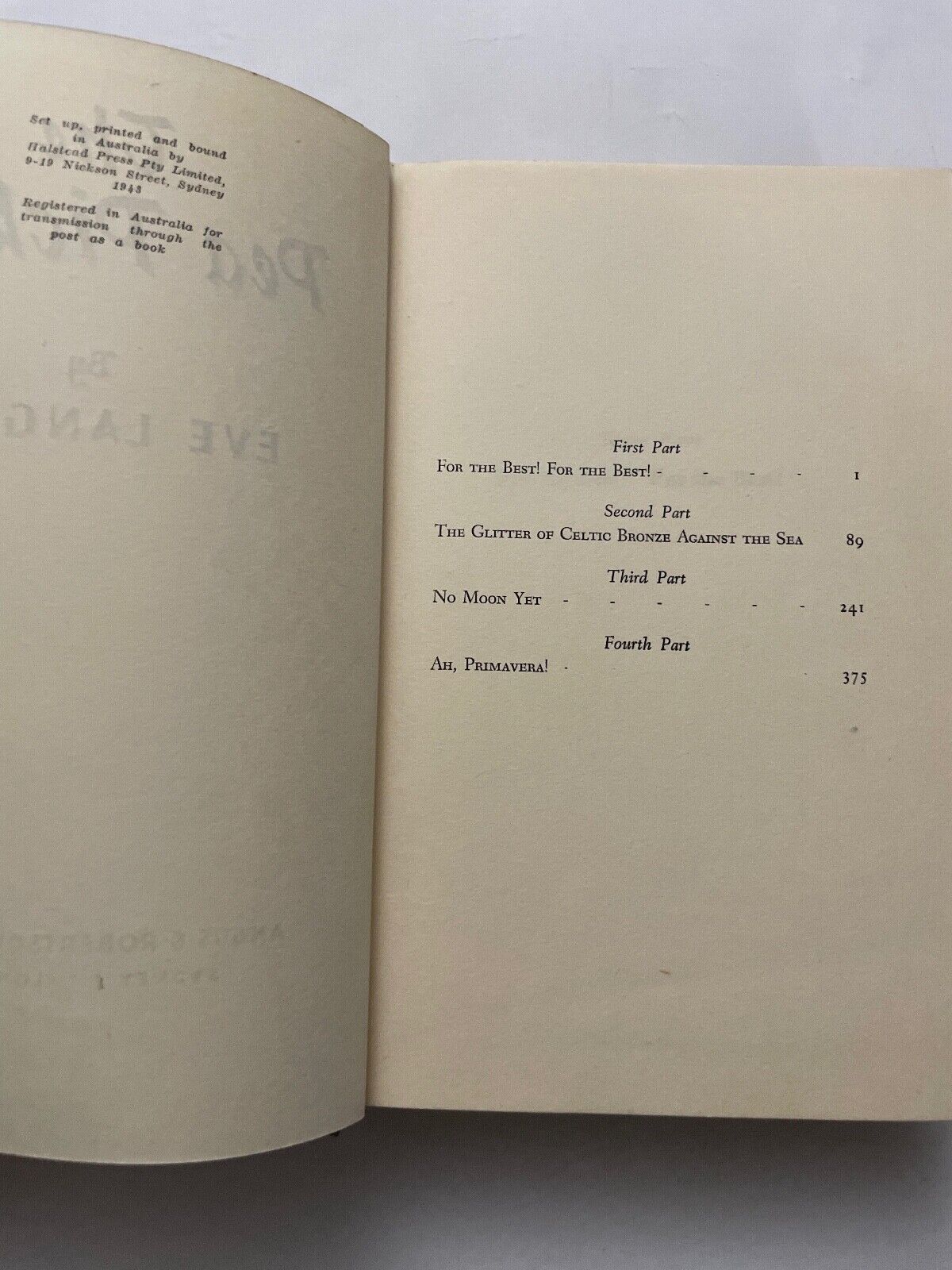 THE PEA PICKERS by Eva Langley (1st edition)