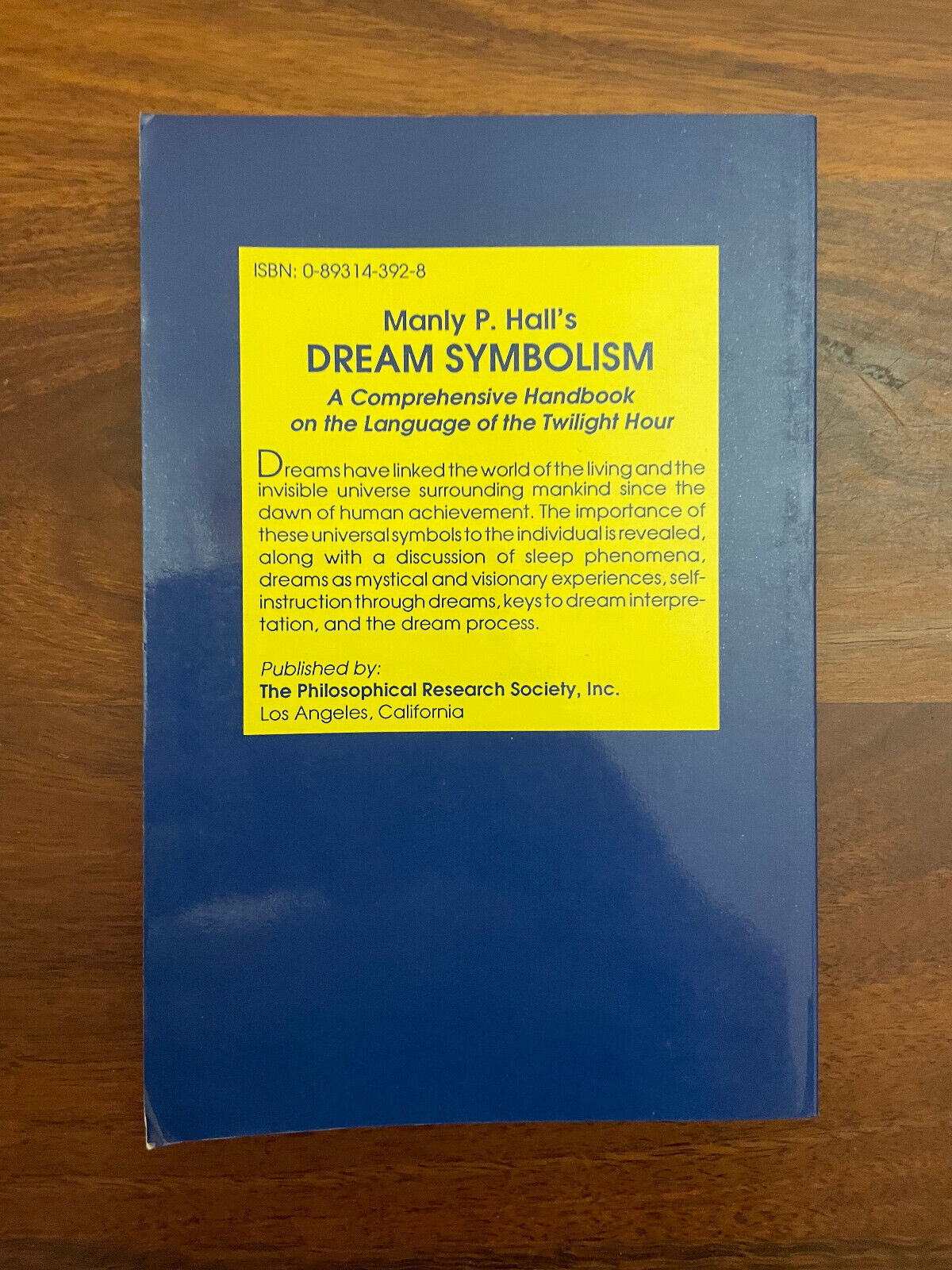 Dream Symbolism by Hall, Manly P. Soft Book The Fast Free Shipping