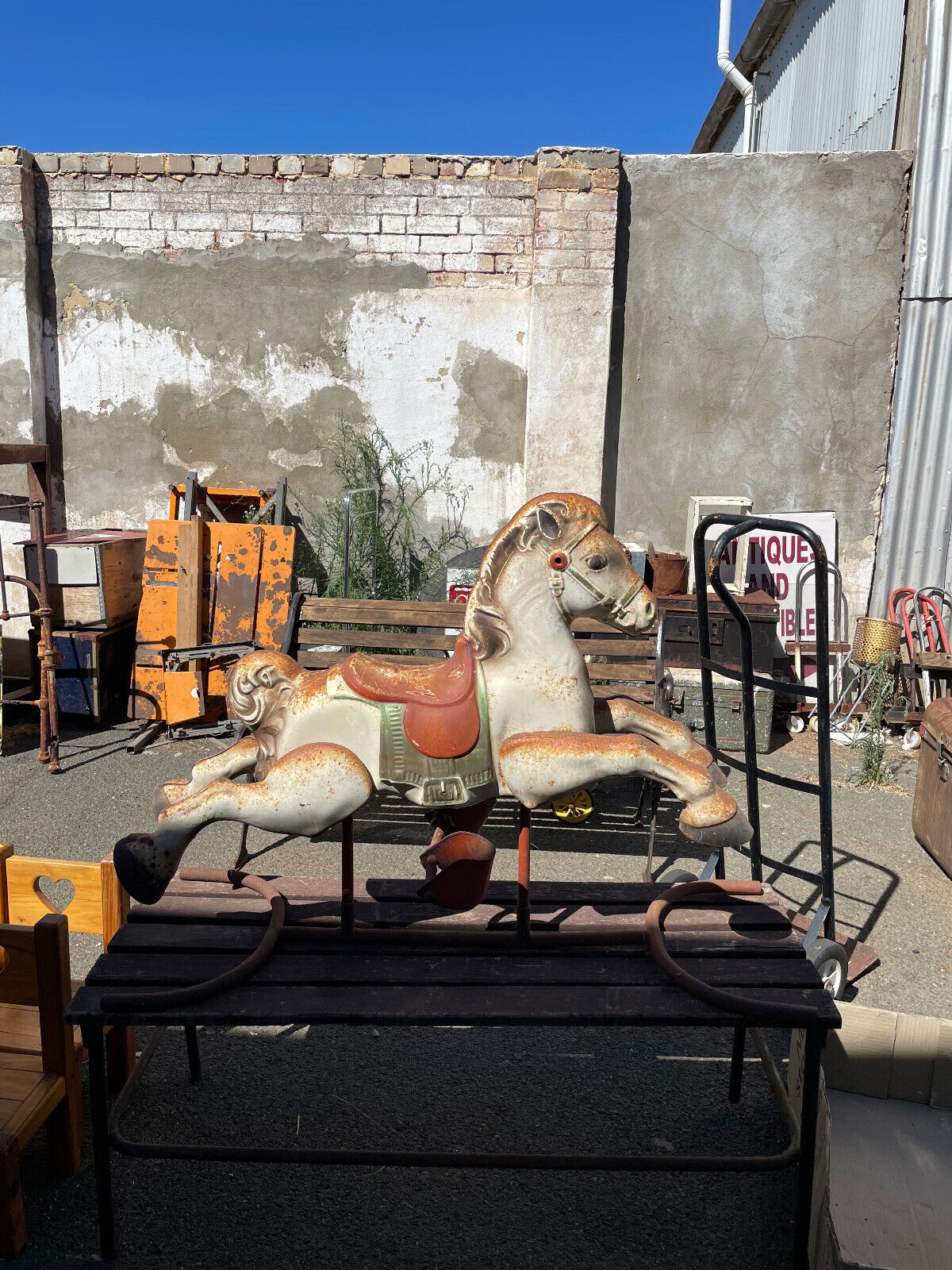 Australian Mobo Tin Child’s Rocking Horse c 1950's