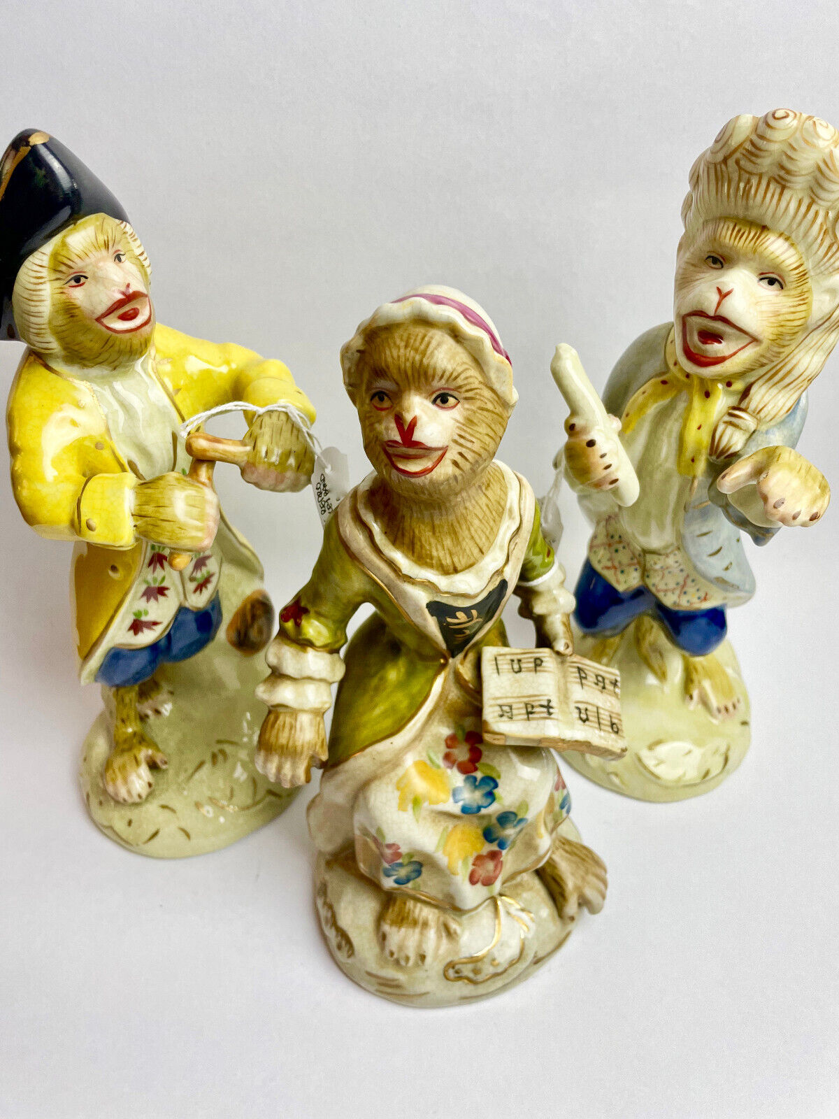 Reproduction German Pottery Monkey Band Members