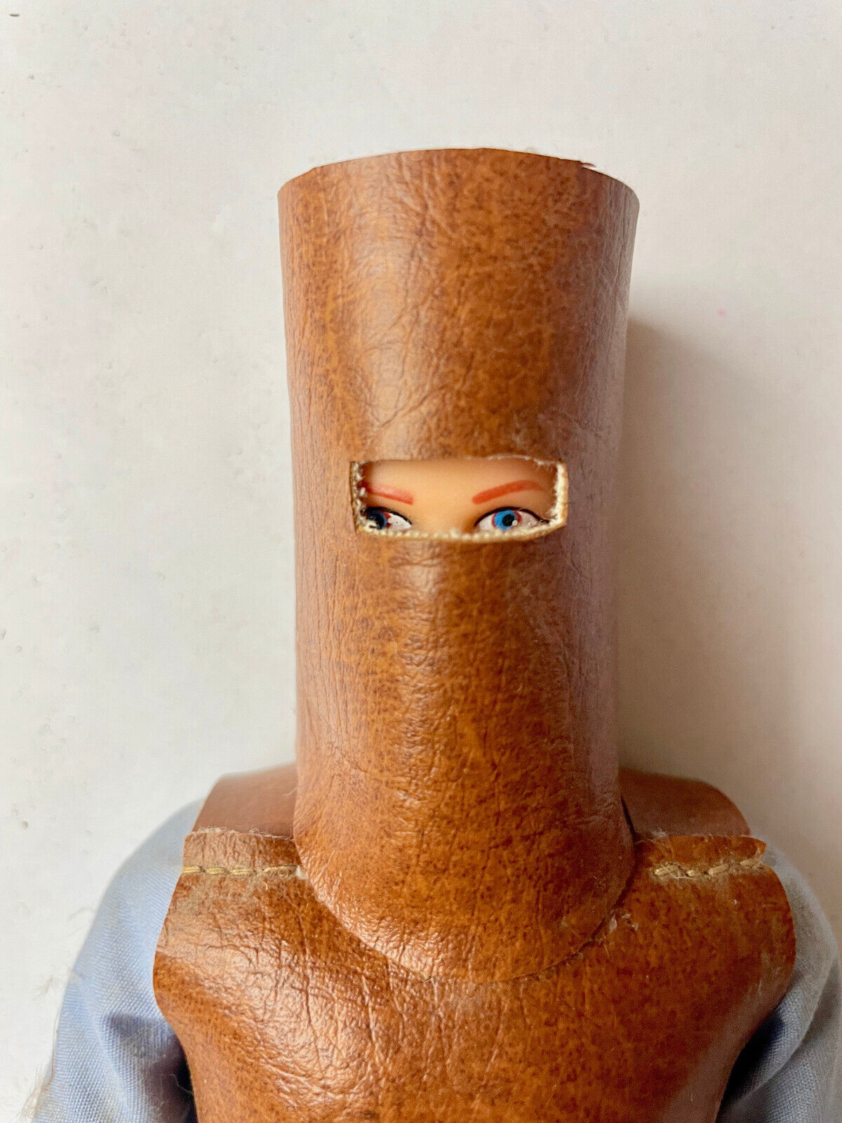 Rare Ned Kelly Doll 30cm tall, blue eyes and red hair