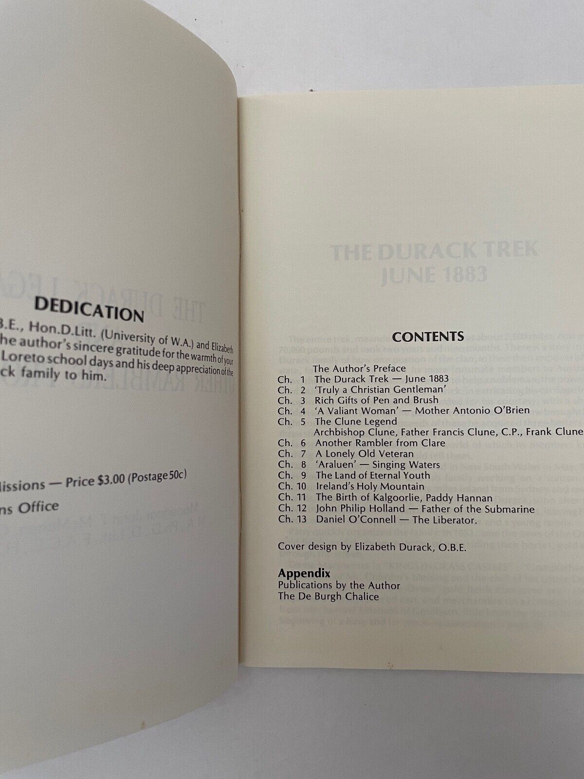 The Durack Legacy by Monsignor J T McMahon