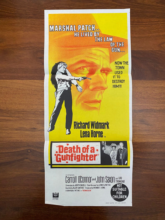 Death of a Gunfighter Movie Australian Daybill Western