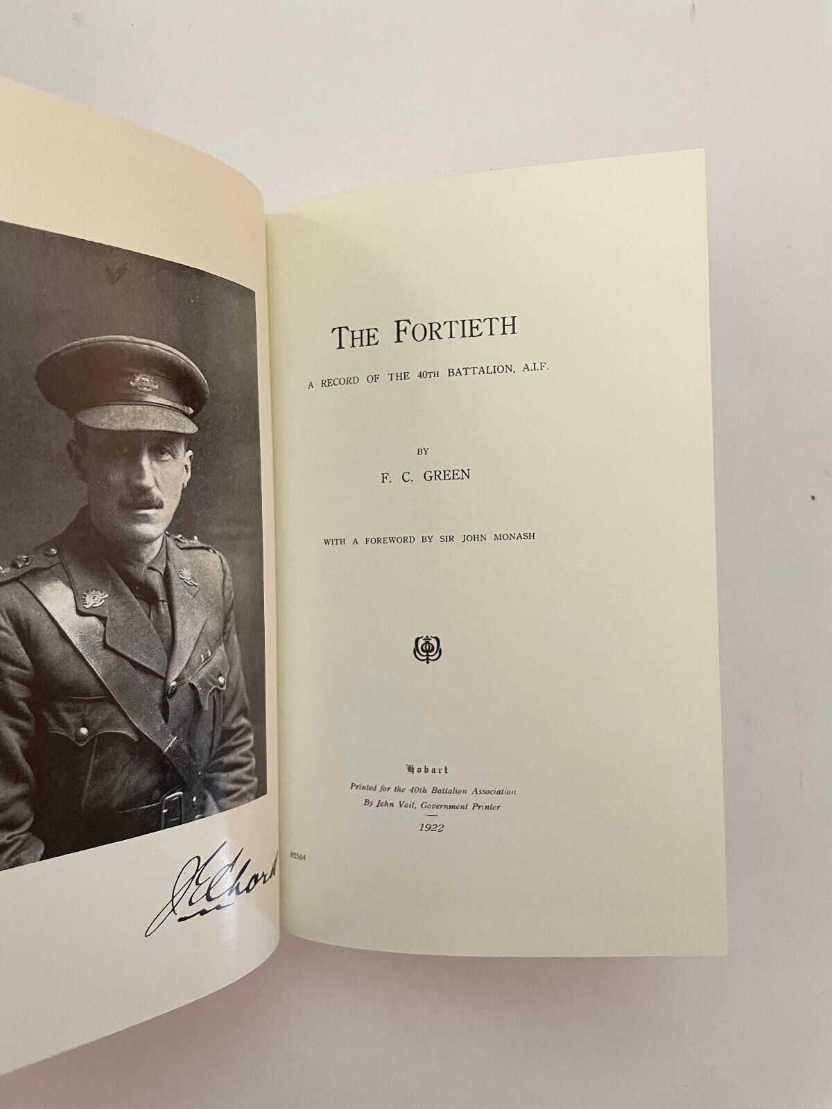 The Fortieth – A Record of the Fortieth Battalion, A.I.F. (2nd Edition)