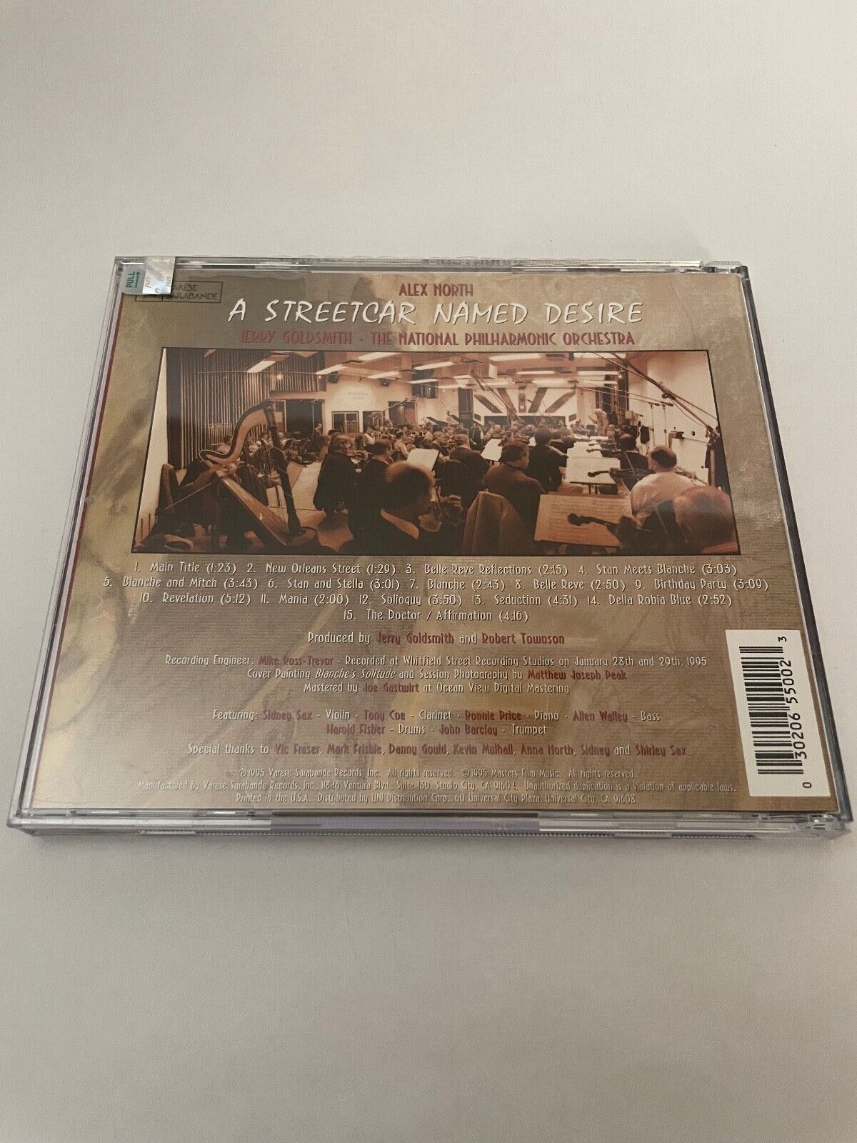 A Street Car Named Desire Jerry Goldsmith The National Philharmonic Orchestra