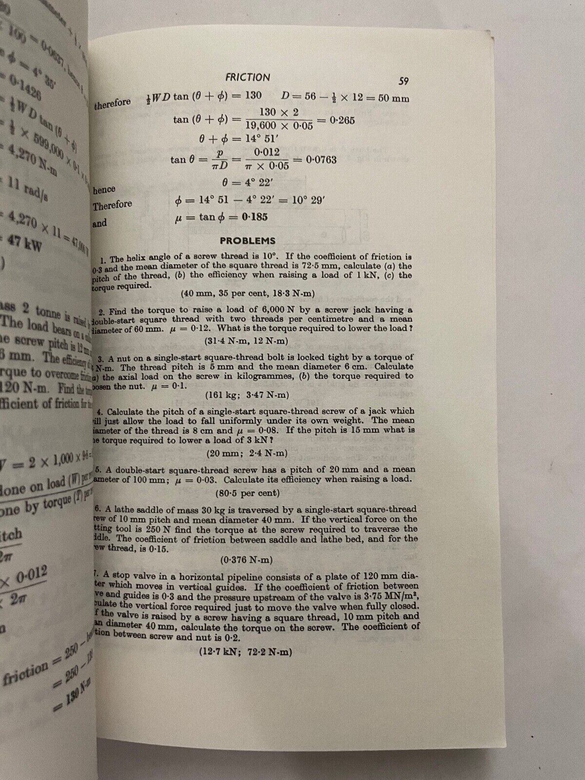 Applied Mechanics by J Hannah & MJ Hillier