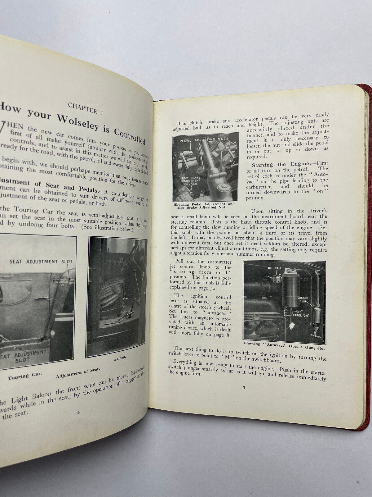 Instruction Manual for the Wolseley 16/45 H.P. Six-Cylinder Car