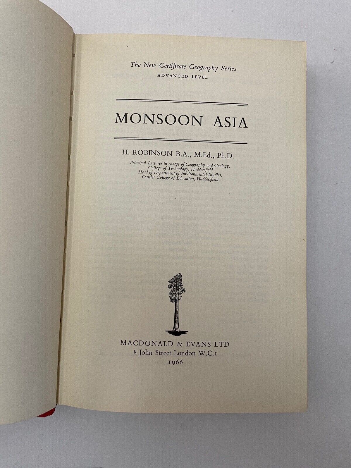 Monsoon Asia by J Robinson