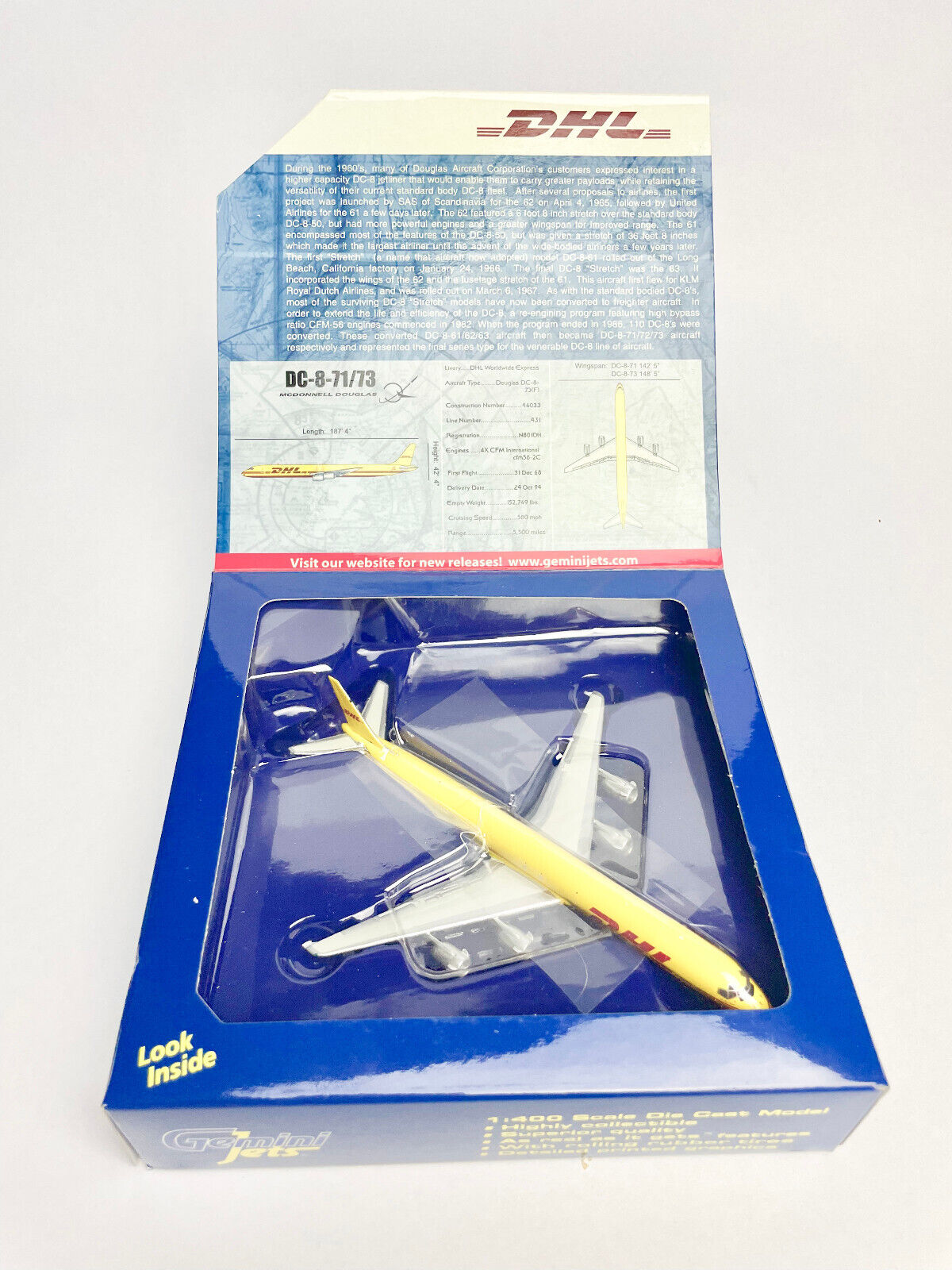 Gemini Jets DHL 757-200PF 'OO-DLJ' (GJDHL931) 1:400
