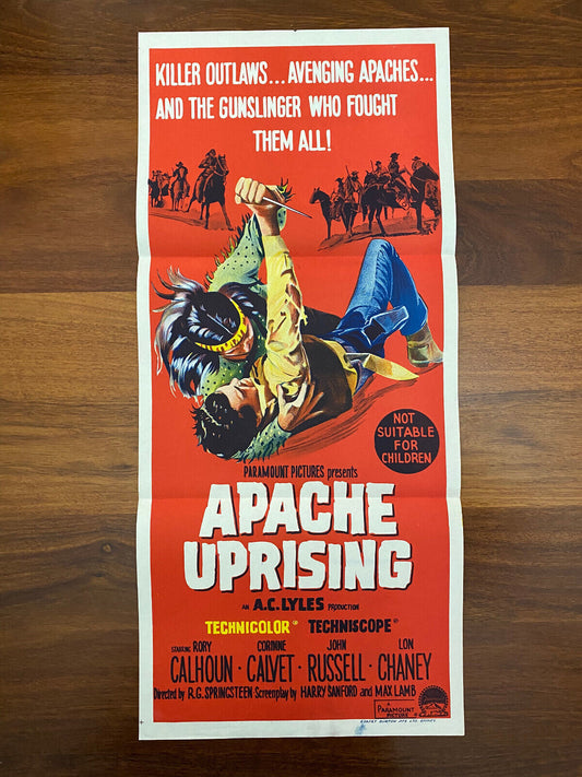 Apache Uprising Movie Australian Daybill