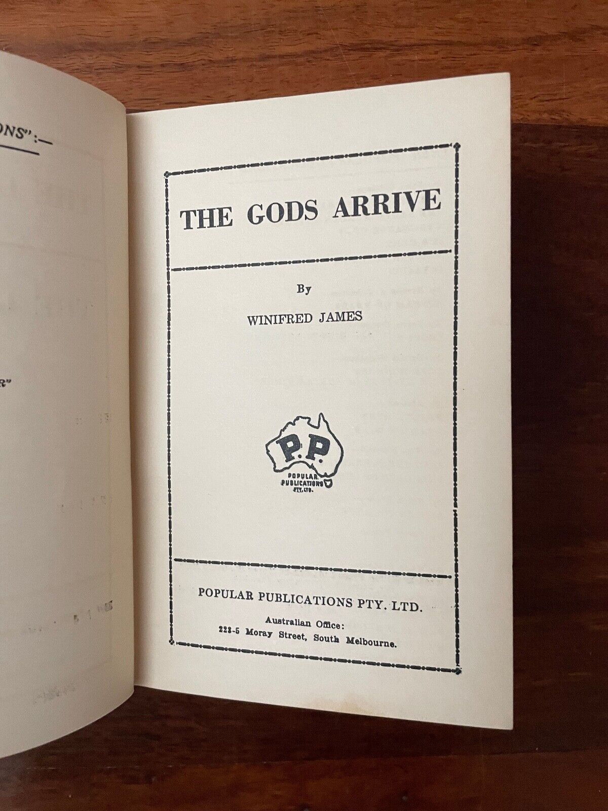 The Gods Arrive by Winifred James (Hardcover, 1941) scarce