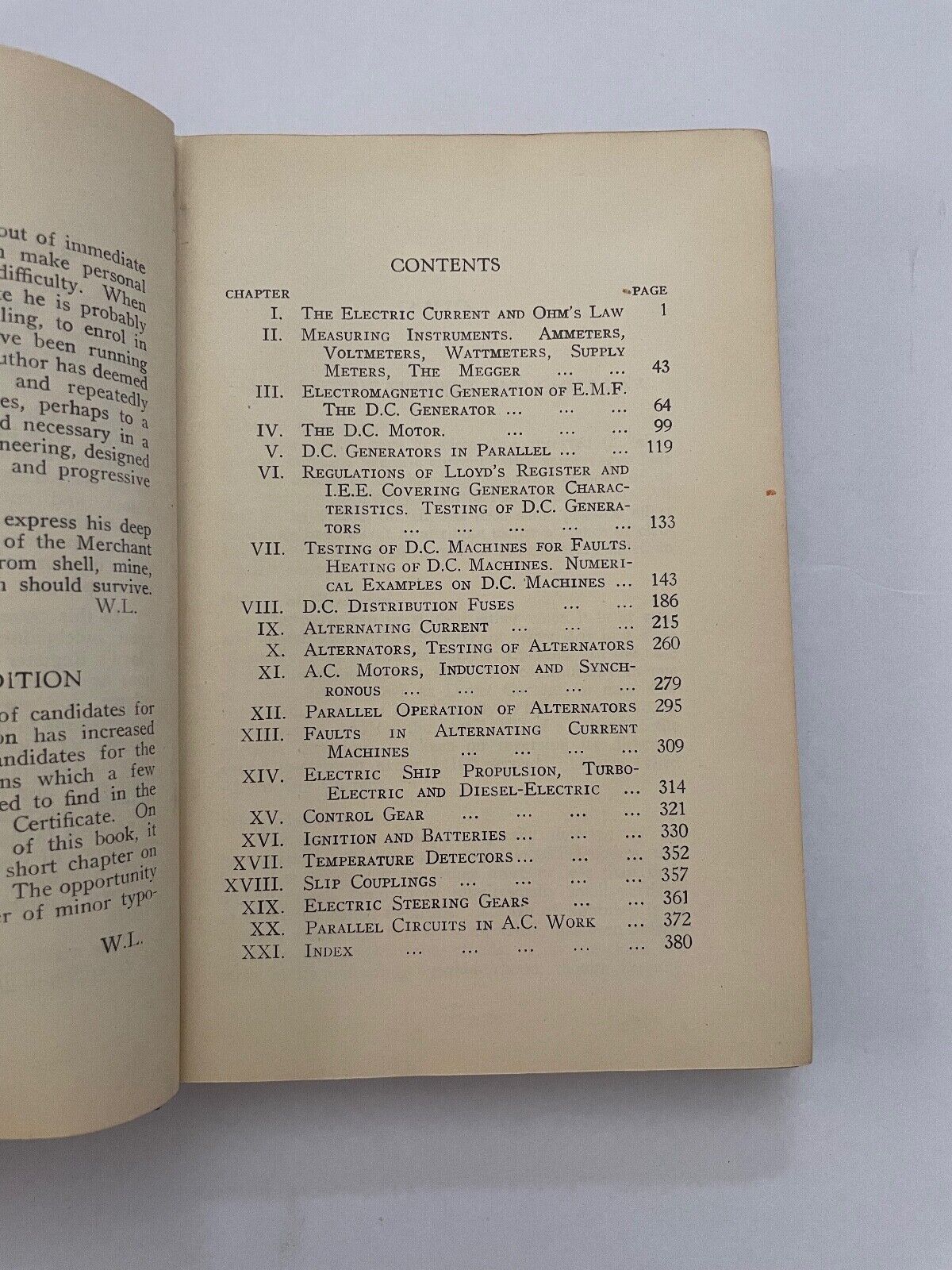 ELECTRICITY APPLIED TO MARINE ENGINEERING: W Laws (1952) 3rd ed.