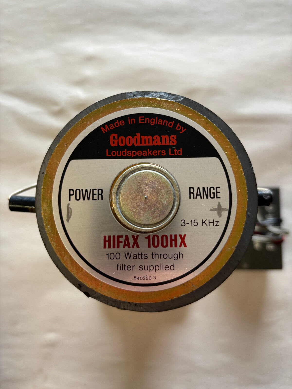 Goodmans Loudspakers Ltd HIFAX 100HX horn tweeter (midrange)