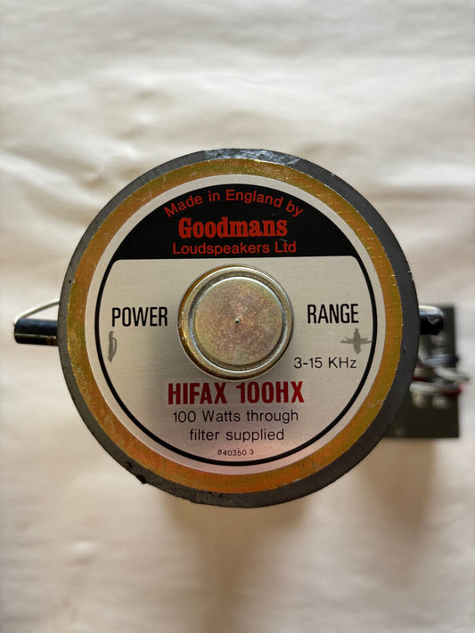 Goodmans Loudspakers Ltd HIFAX 100HX horn tweeter (midrange)