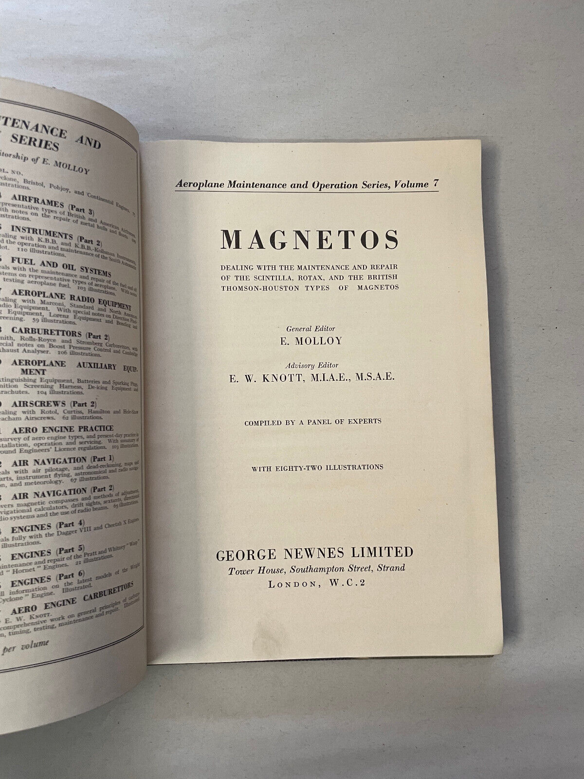 AEROPLANE MAINTENANCE AND OPERATION SERIES, Magnetos, Instruments 2, Generators