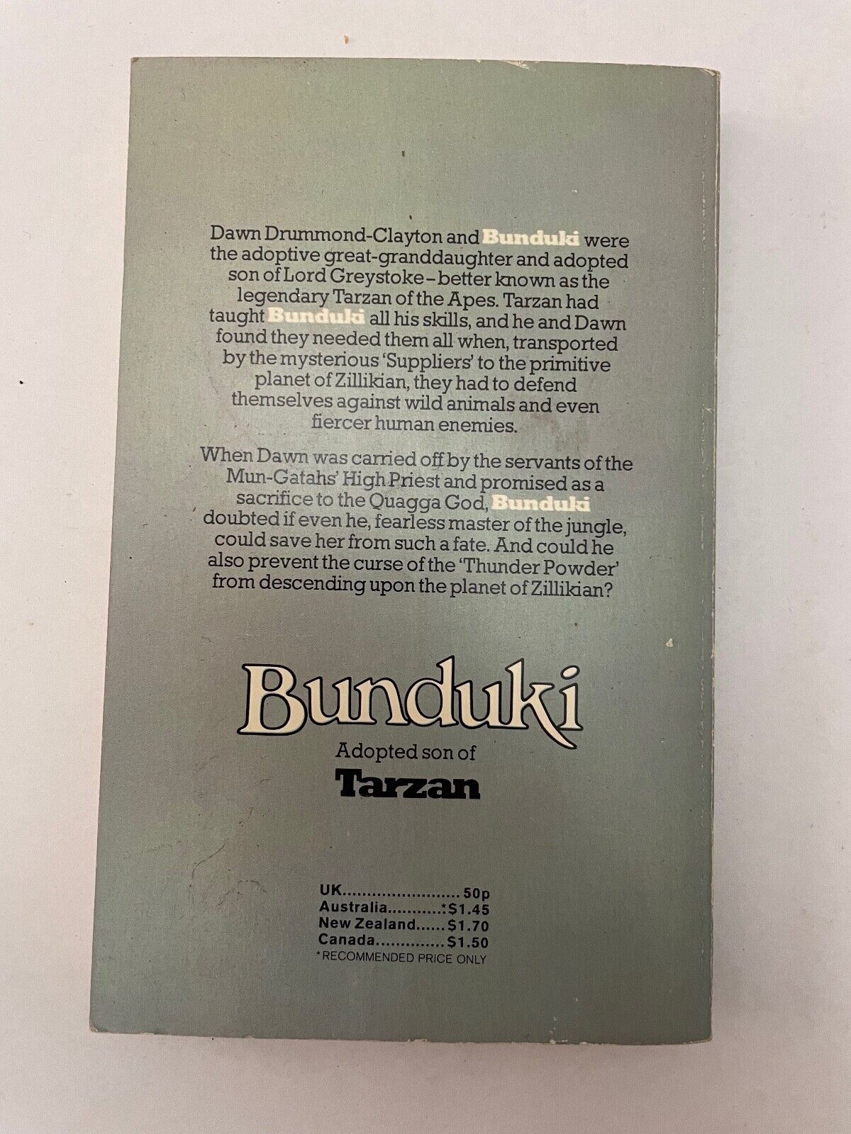 Sacrifice for the Quagga God by J T Edson