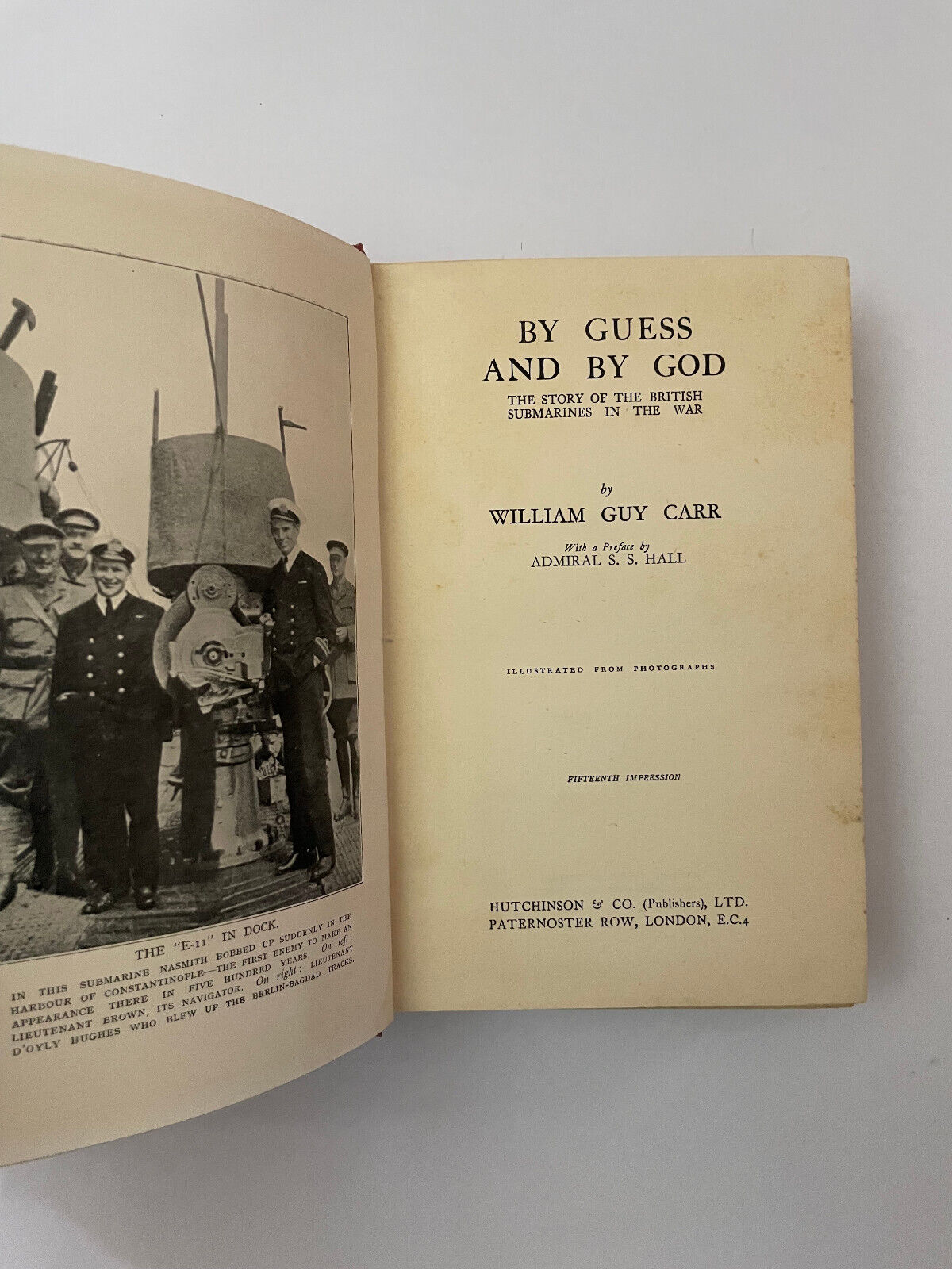 By Guess and By God - The Story of the British Submarines in the War HB (c1930?