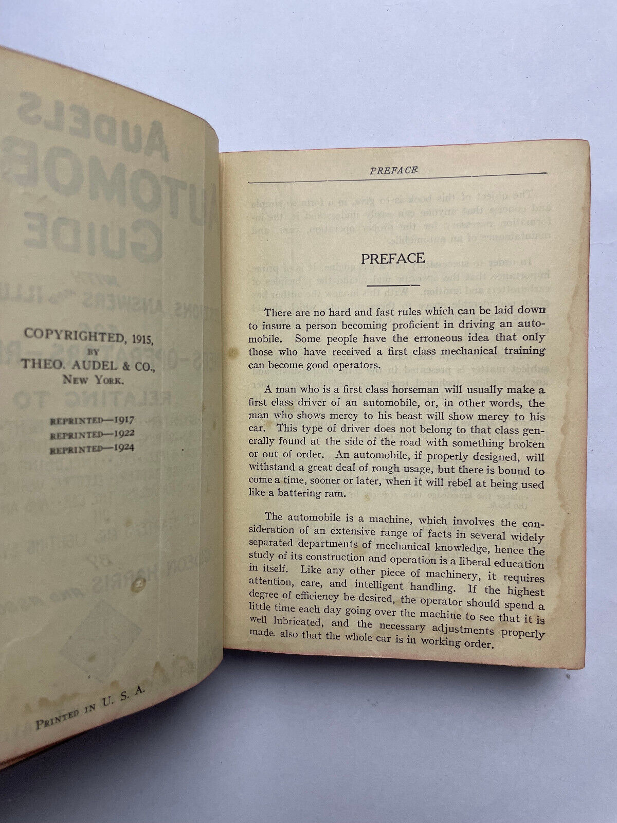 Audels Automobile Guide; With Questions, Answers and Illustrations for Owners-Op