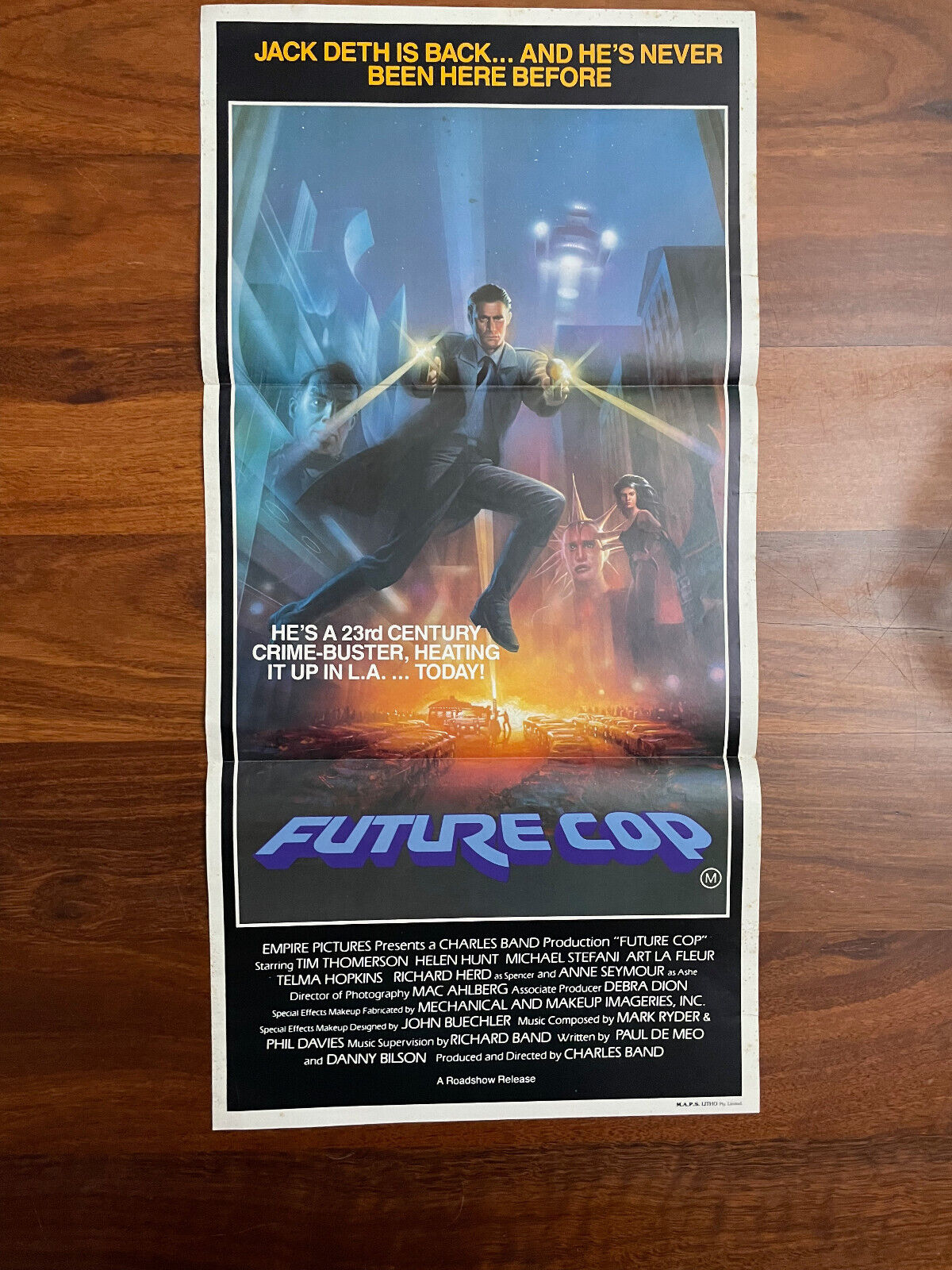 Future Cop (or Trancers) Australian Daybill Movie Poster 1984