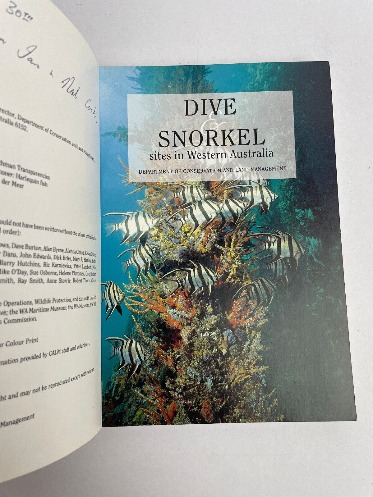 Dive And Snorkel Ocean Sites in Western Australia Endorsed By Dept Conservation