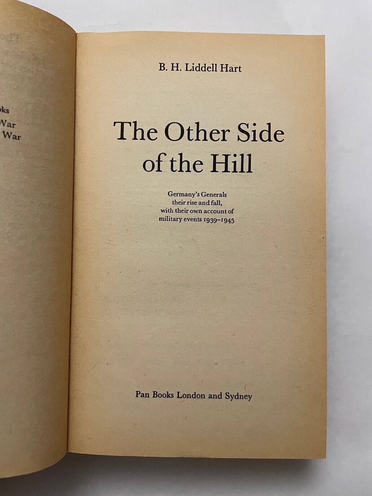 The Other Side of the Hill by Liddell Hart