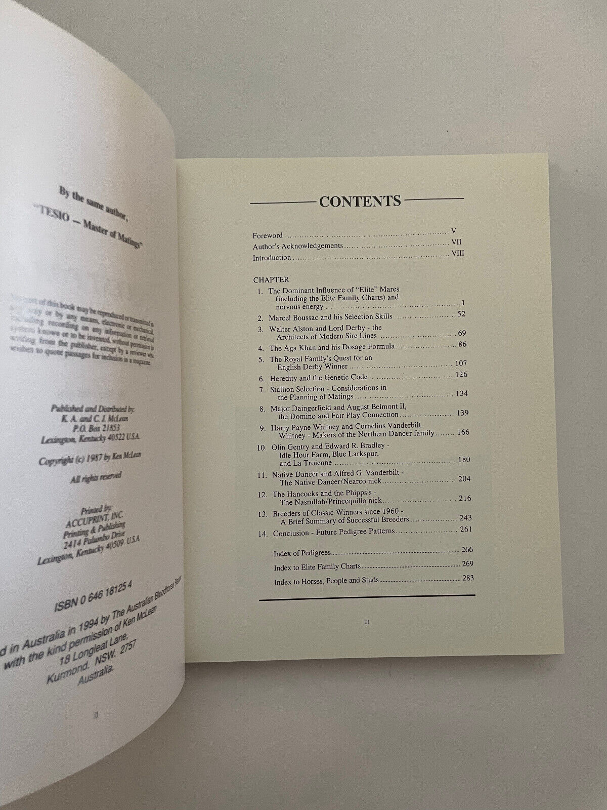 Quest for a Classic Winner by McLean, Ken (out of print, scarce)